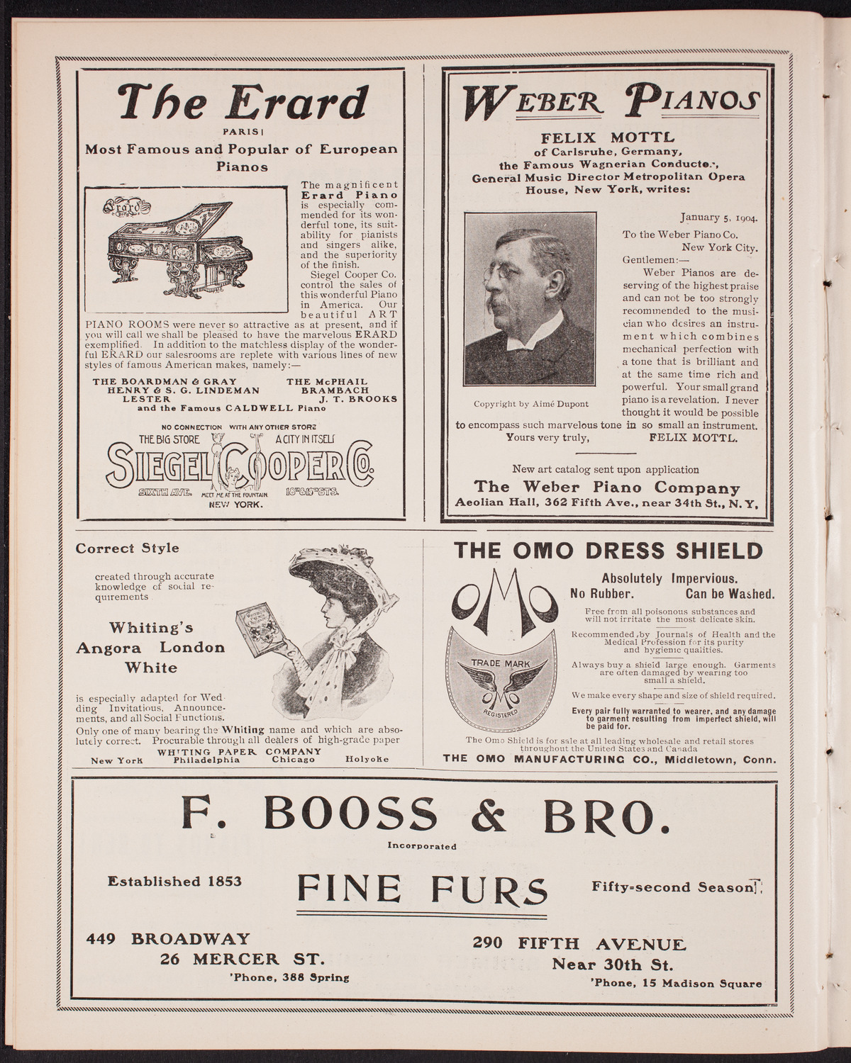 New York Philharmonic, December 17, 1904, program page 6