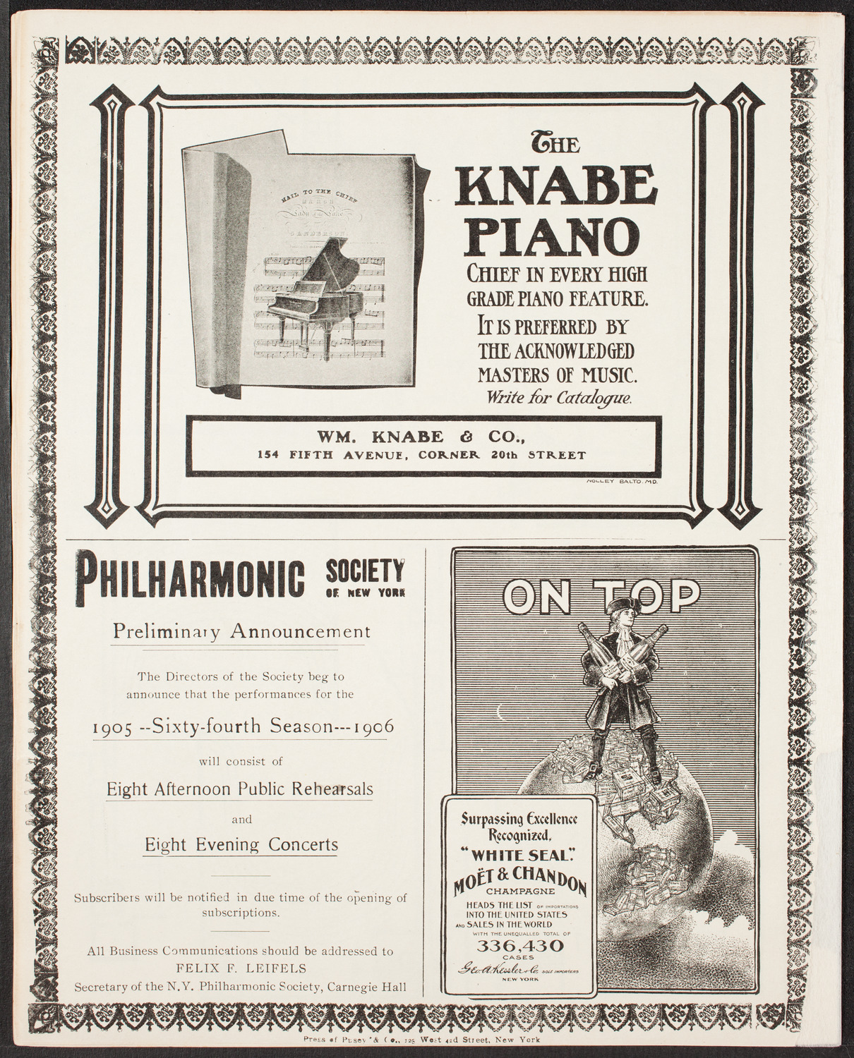 Graduation: Packard Commerical School, May 22, 1905, program page 12