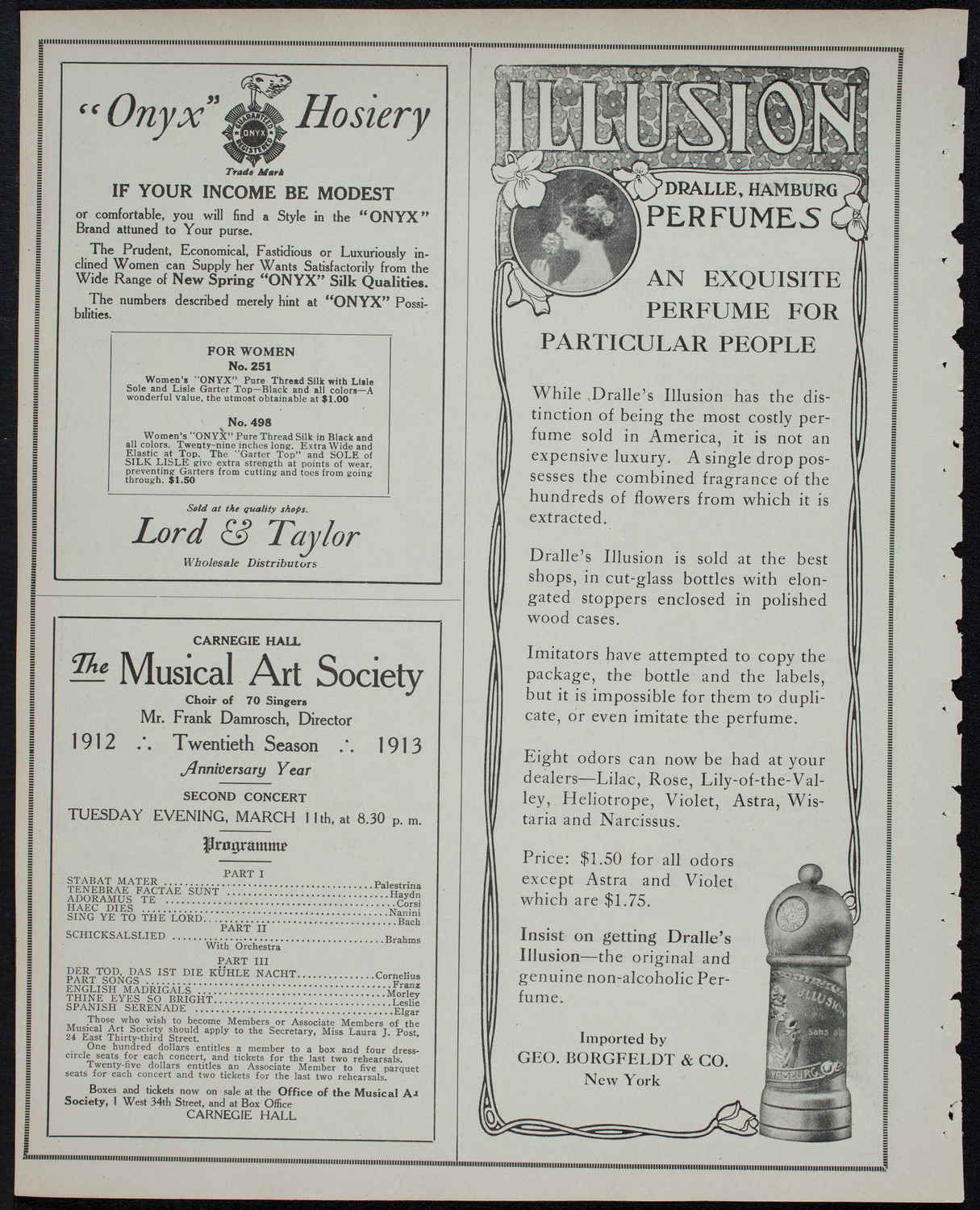 Julia Culp, Contralto, January 28, 1913, program page 8