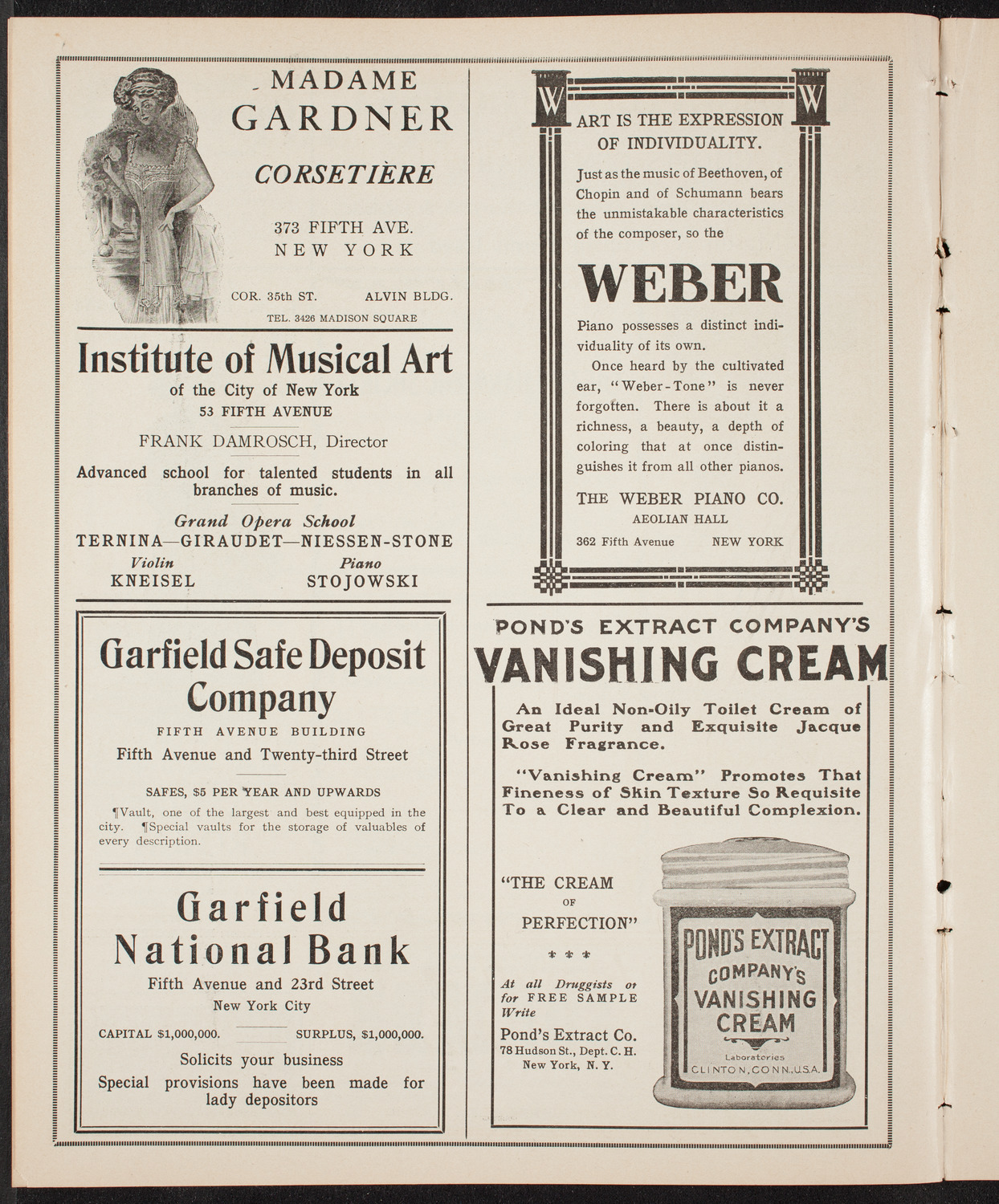 New York Philharmonic, January 30, 1910, program page 6