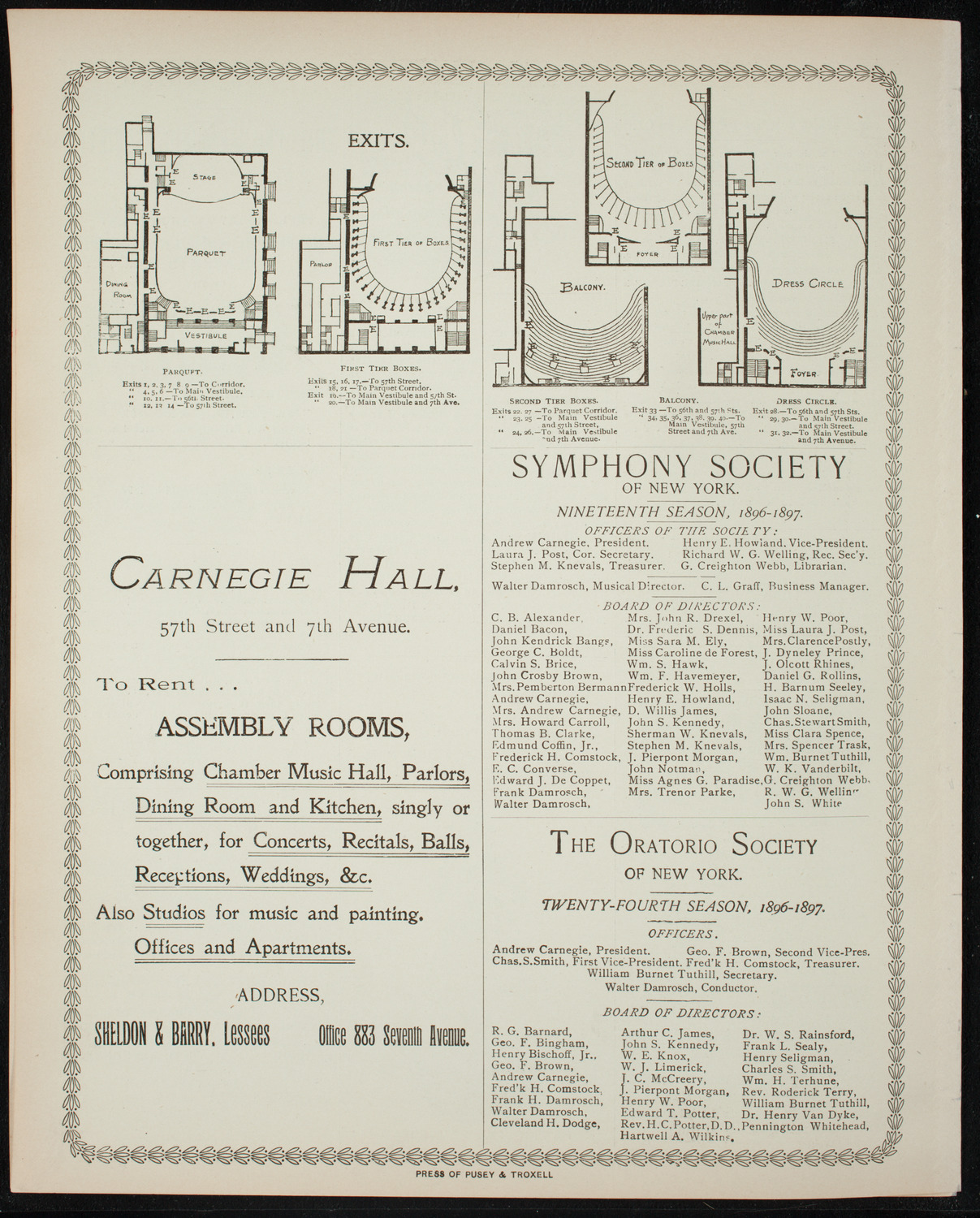 New York Philharmonic, April 9, 1897, program page 8