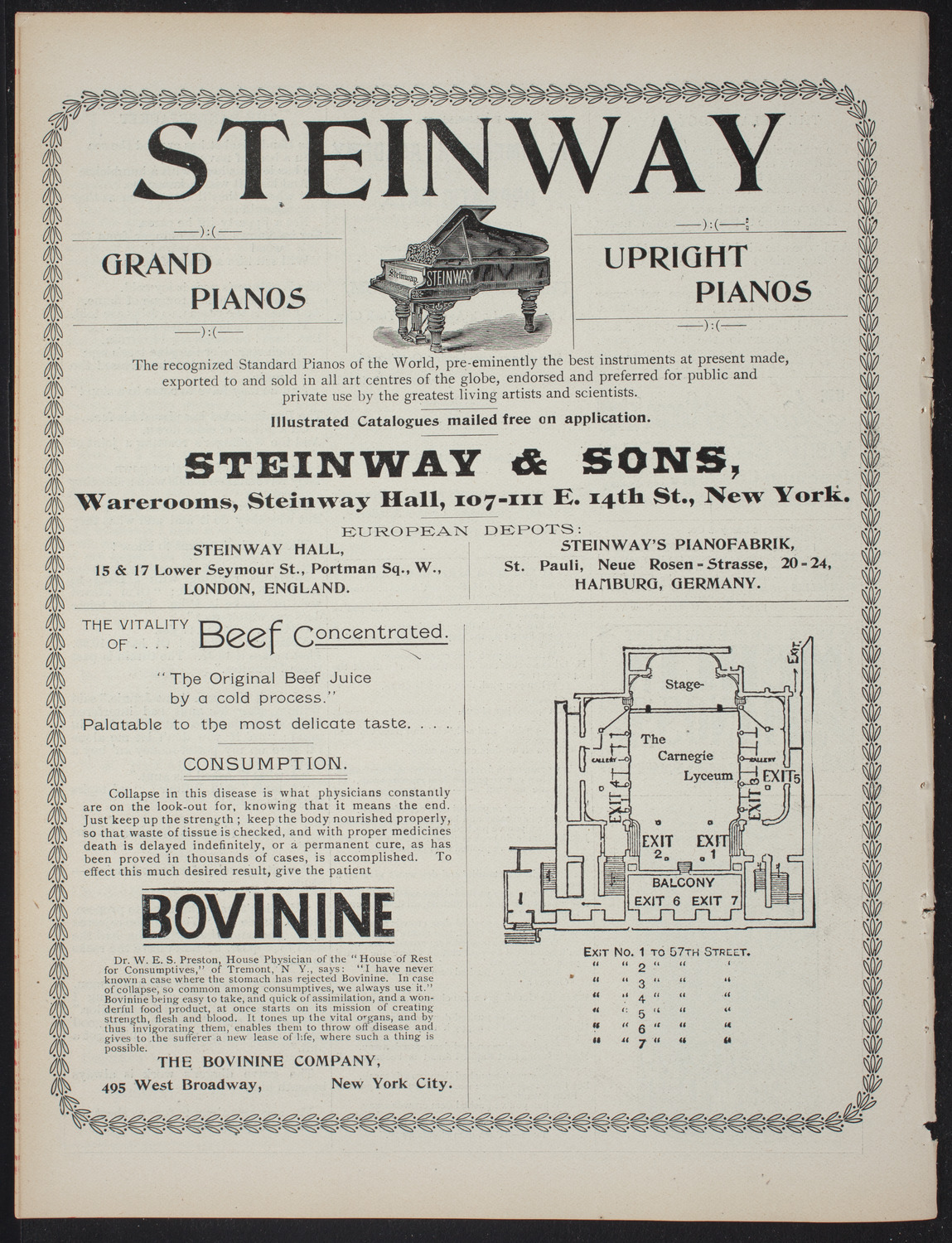 The Merrymakers, January 1, 1897, program page 8