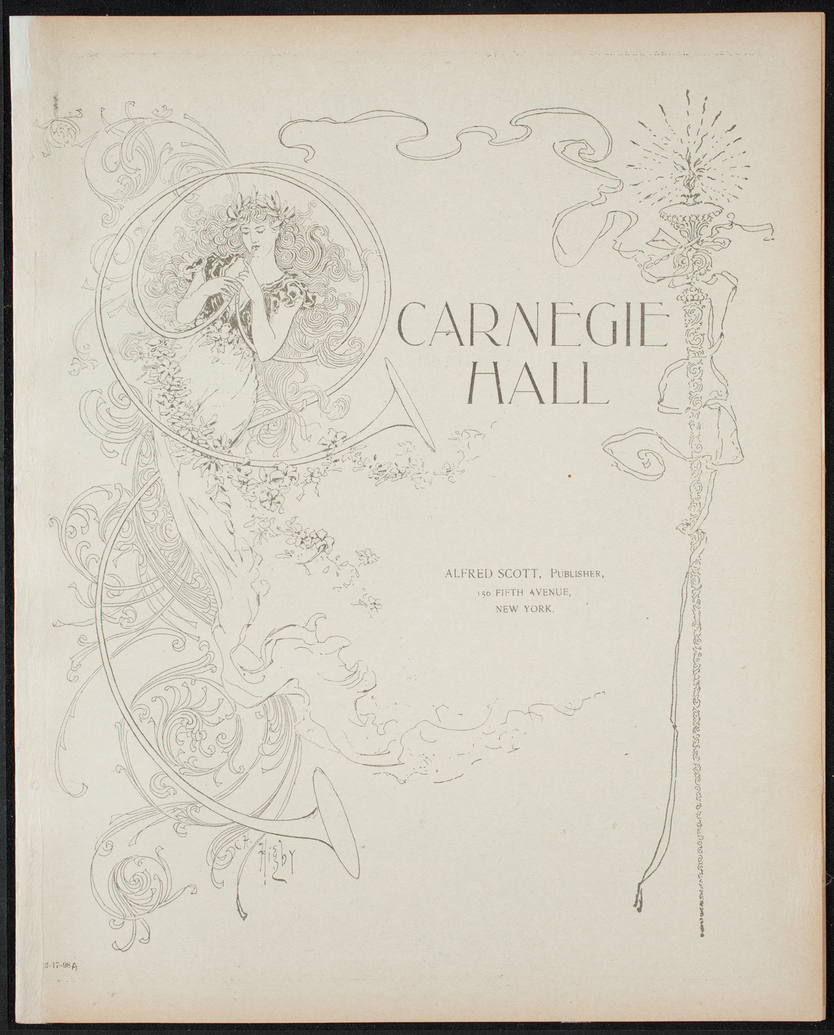 Symphony Concert for Young People, December 17, 1898, program page 1