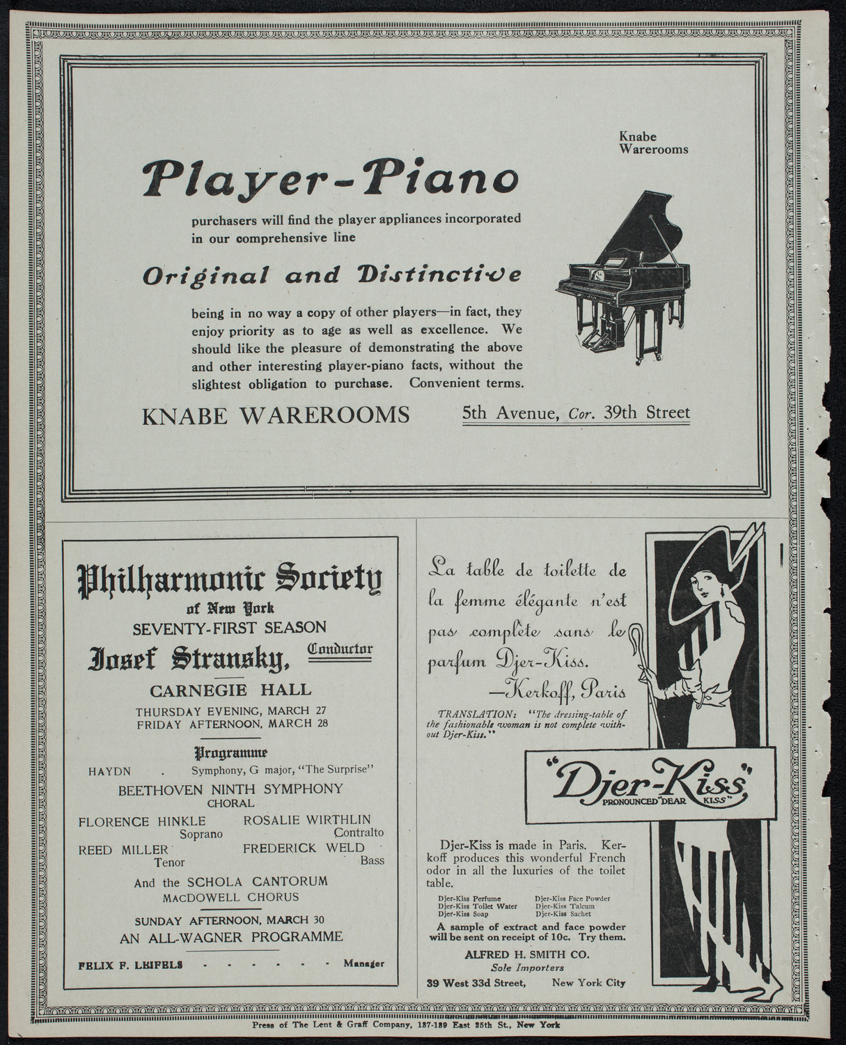 Volpe Symphony Society of New York, March 25, 1913, program page 12