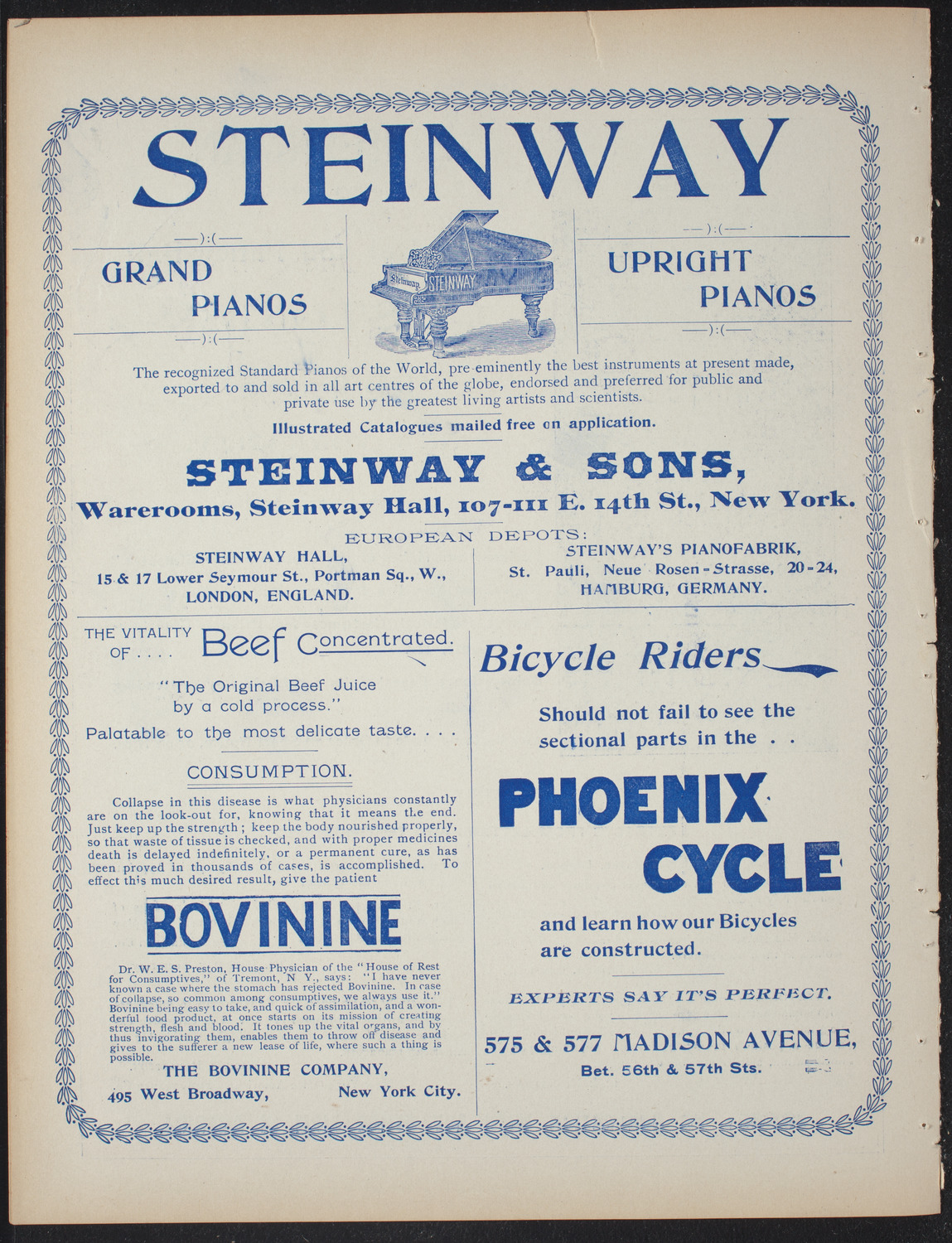 Columbia College Musical Society, February 19, 1897, program page 10