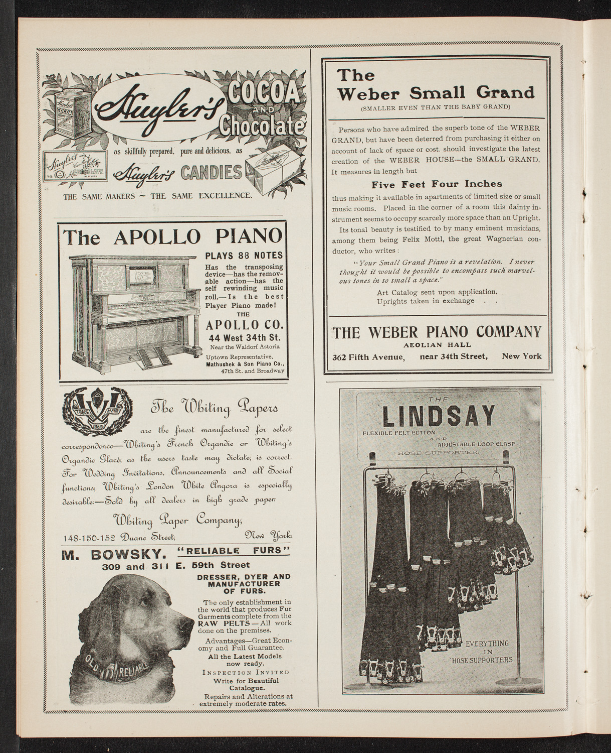New York Philharmonic, December 1, 1905, program page 6