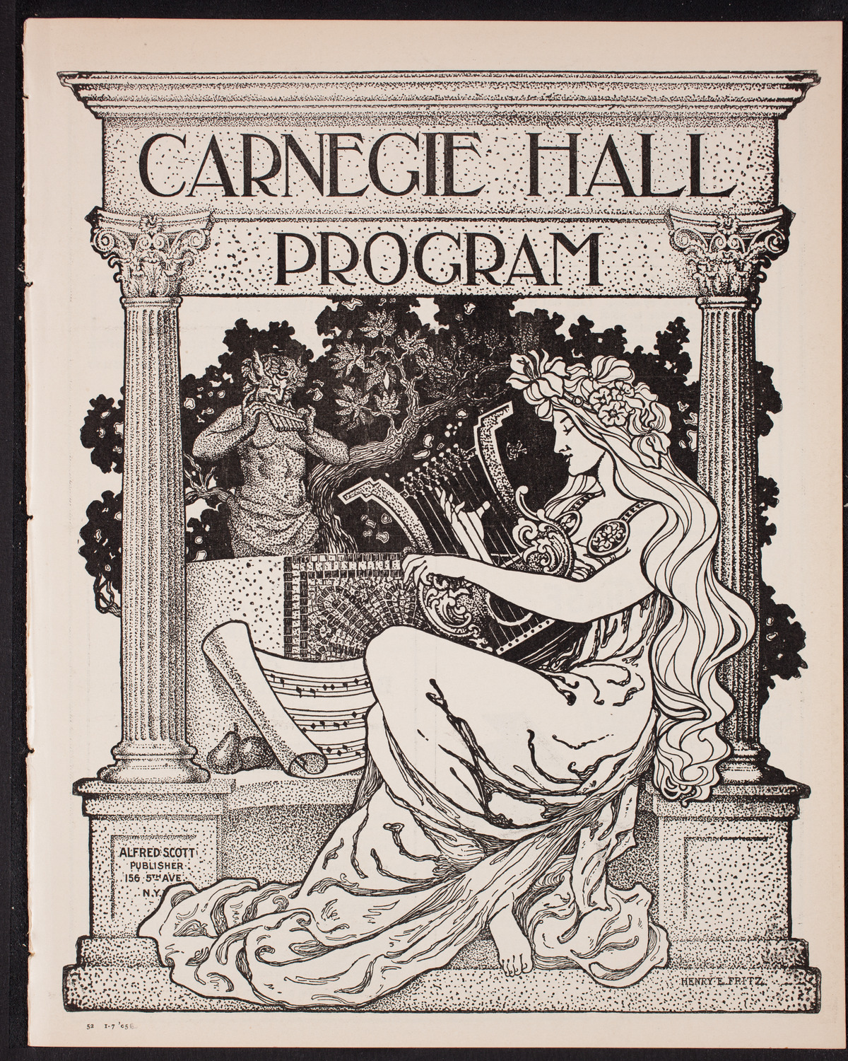 New York Philharmonic, January 7, 1905, program page 1