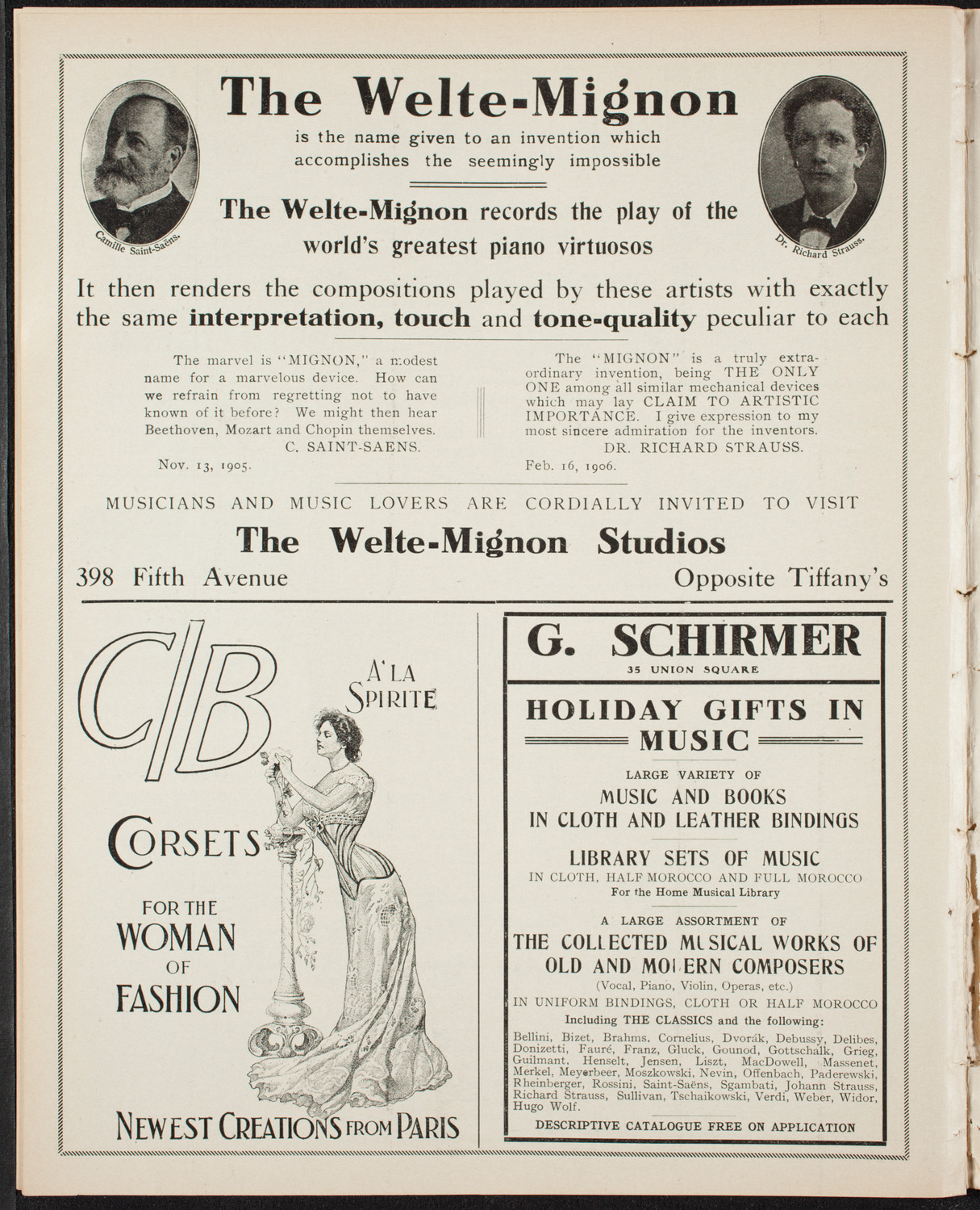 New York Philharmonic, November 30, 1906, program page 8