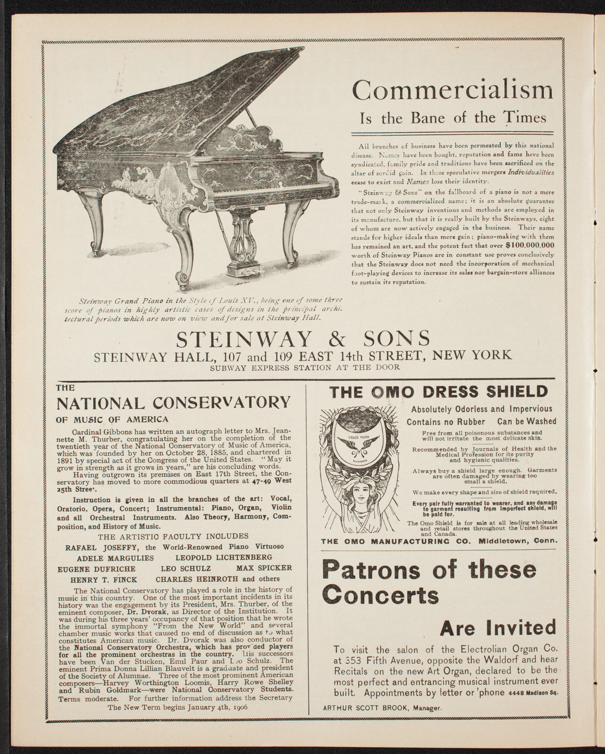 Boston Symphony Orchestra, February 17, 1906, program page 4