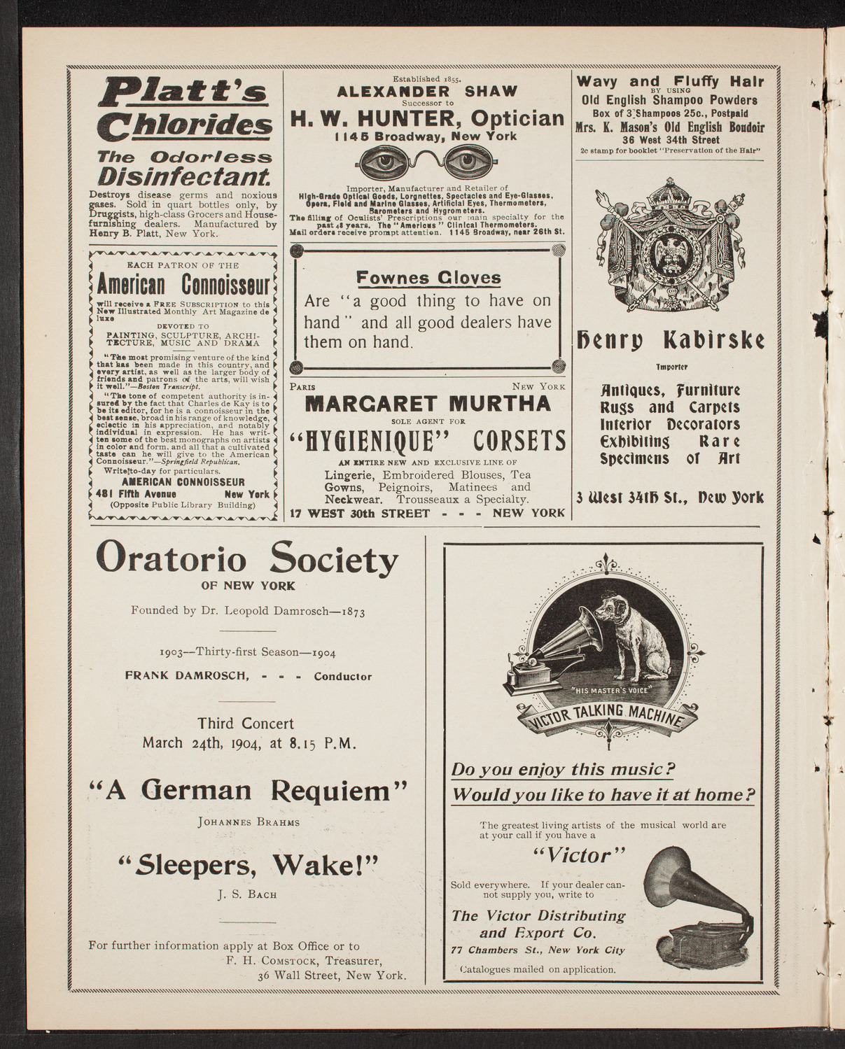 New York Symphony Orchestra, January 24, 1904, program page 2