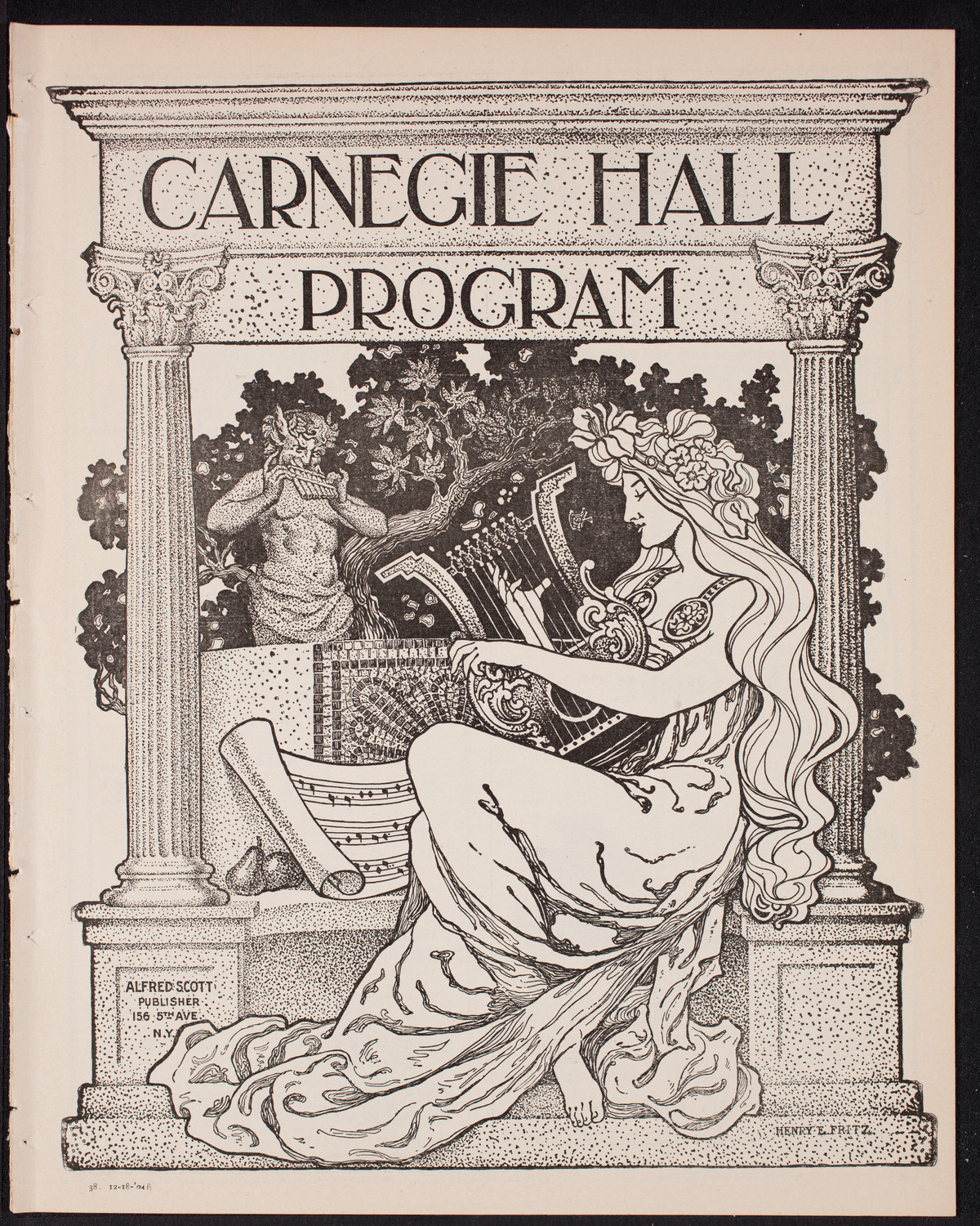 New York Symphony Orchestra, December 18, 1904, program page 1