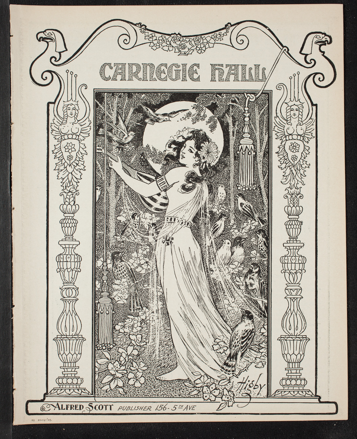 Marcella Sembrich, Soprano, November 14, 1905, program page 1
