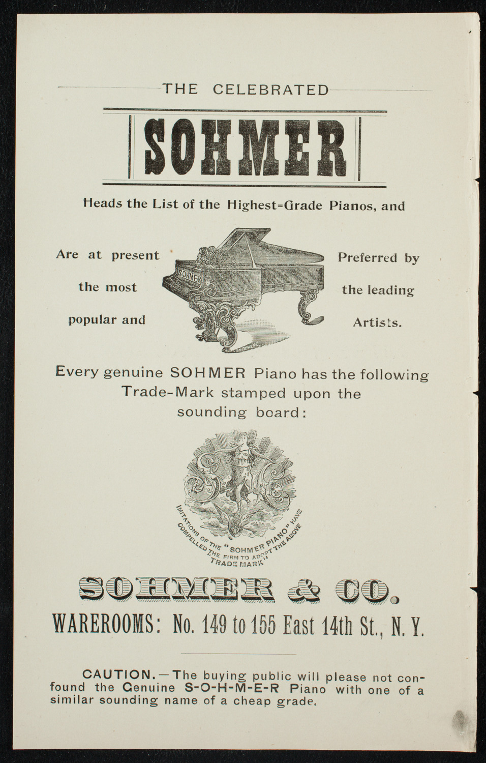 Lecture by Jean Howison, January 8, 1897, program page 2
