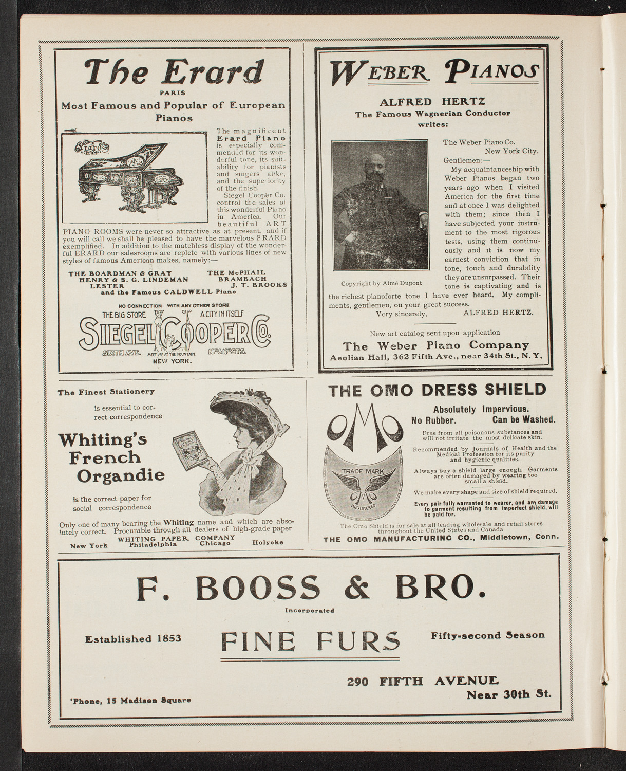 YMCA: Jubilee Mass Meeting, May 7, 1905, program page 6