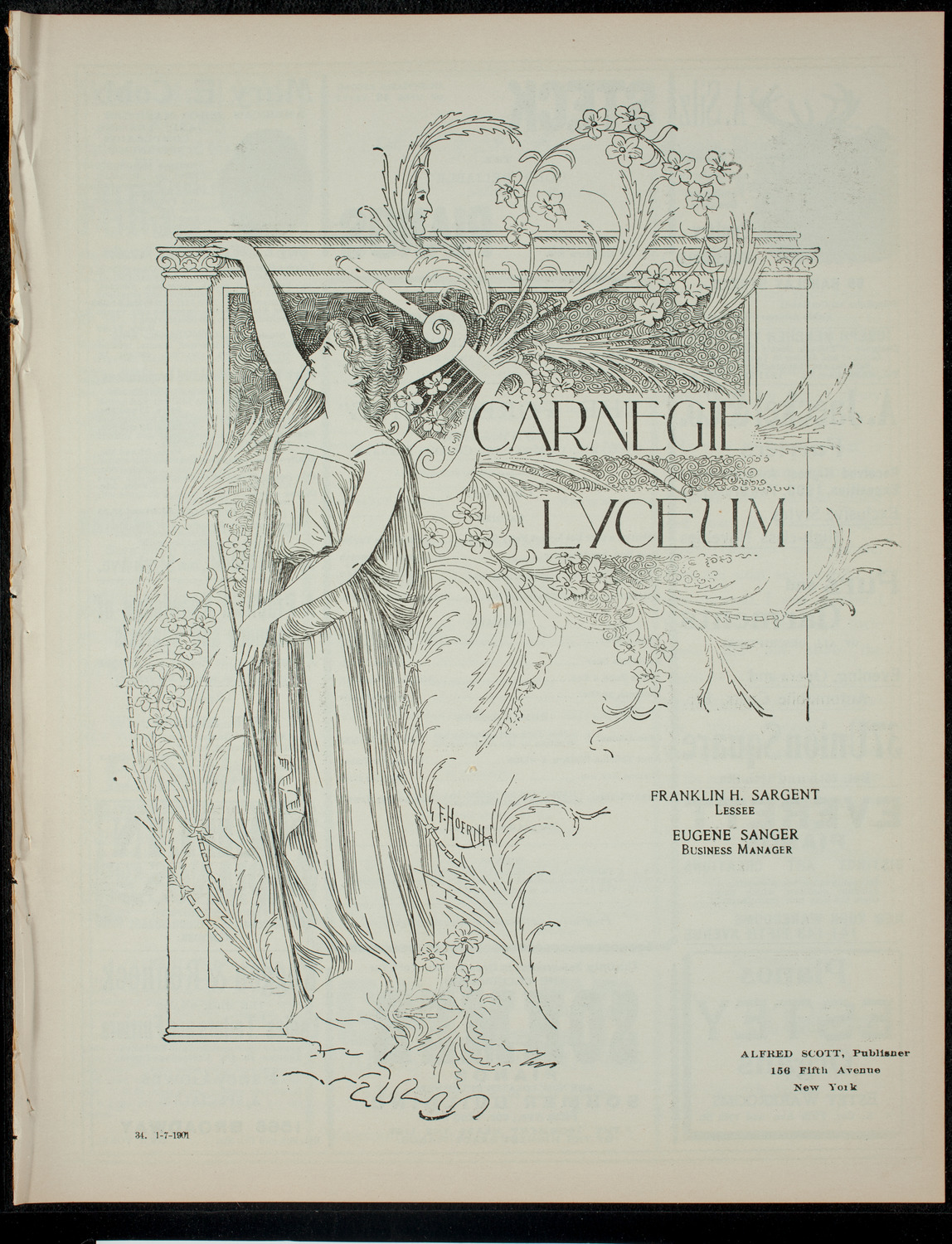 The Children's Theatre, January 7, 1901, program page 1