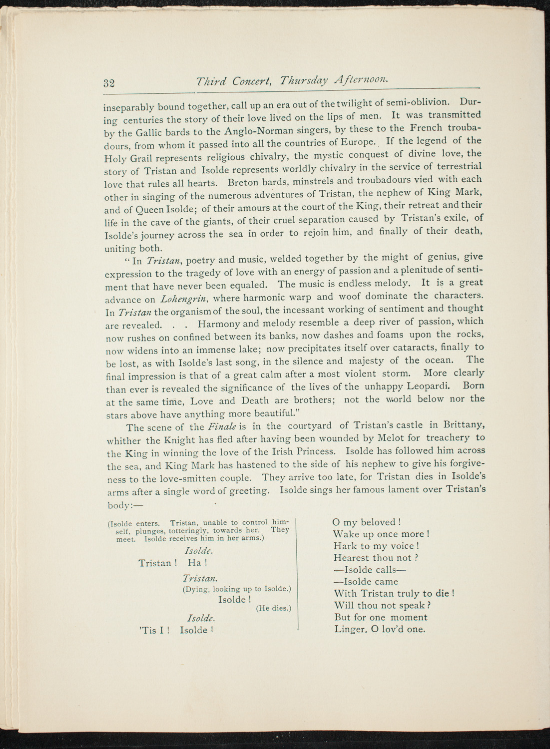 Opening Week Music Festival: Opening Night of Carnegie Hall, May 5, 1891, program notes page 48