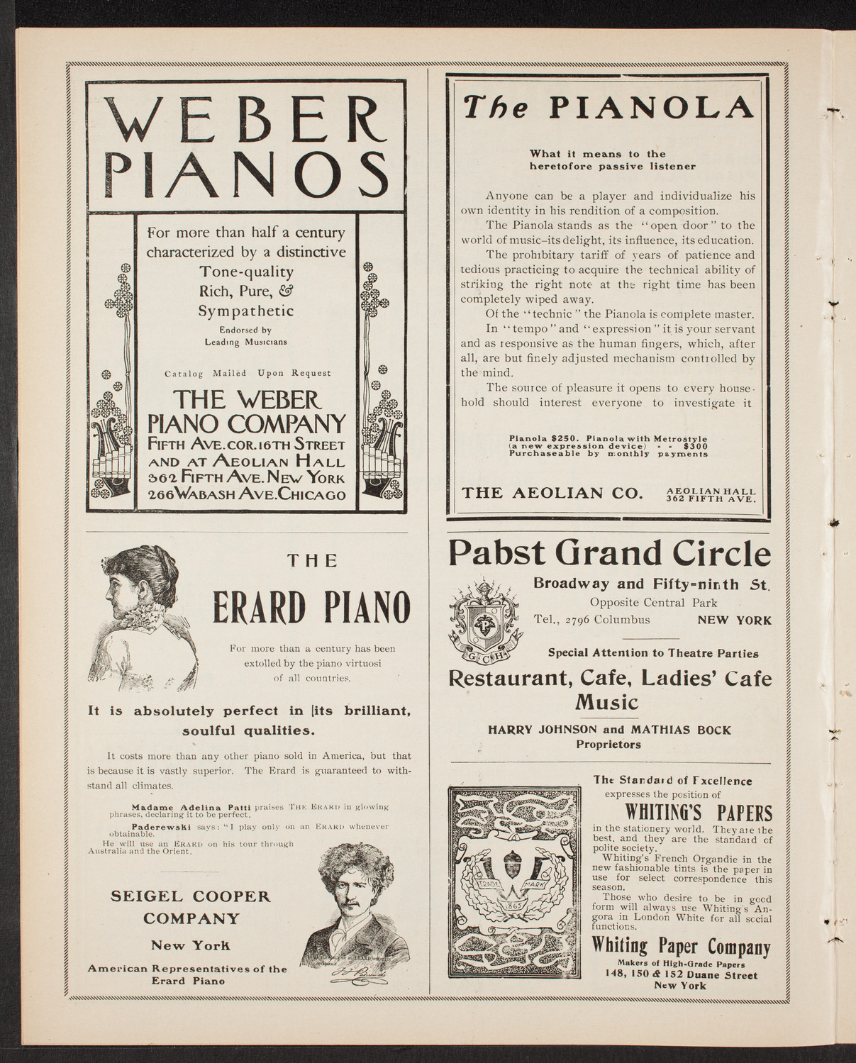 New York Symphony Orchestra, November 29, 1903, program page 6