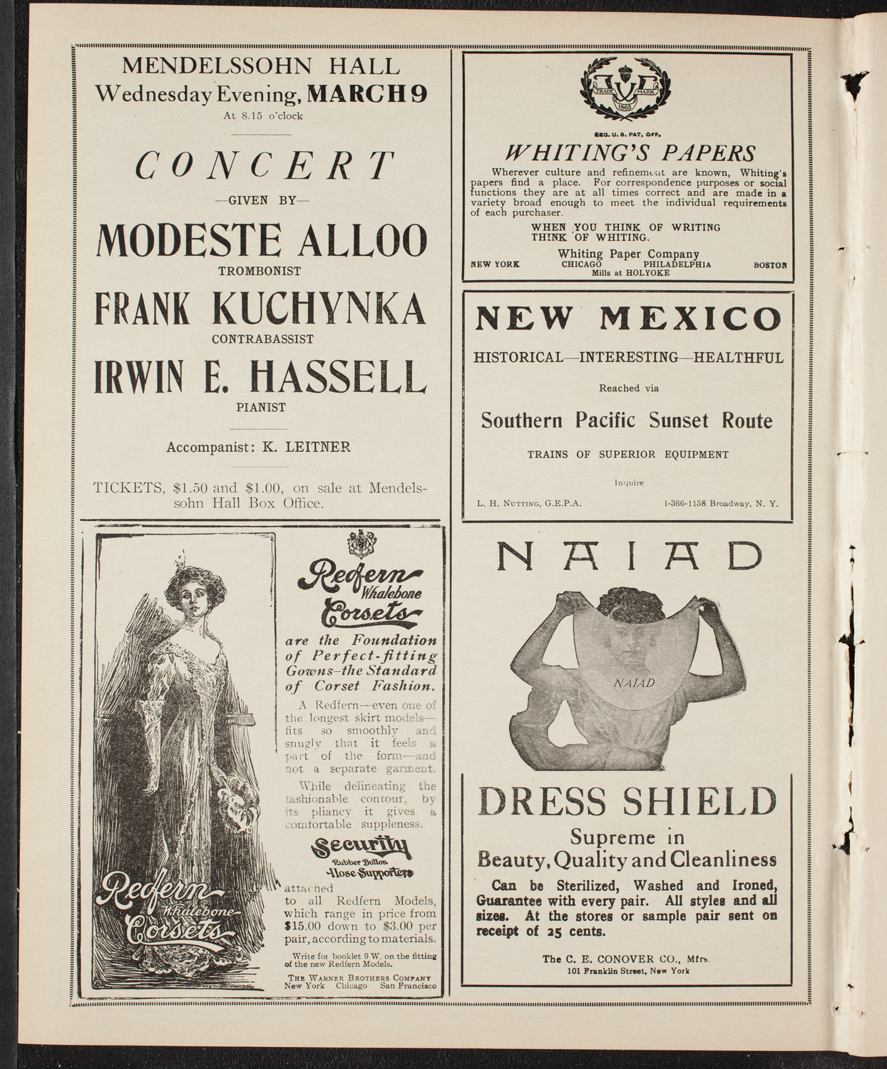 Russian Symphony Society of New York, March 3, 1910, program page 2