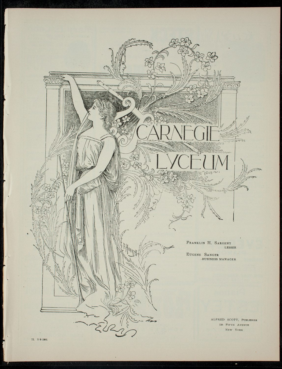 The Children's Theatre, March 9, 1901, program page 1