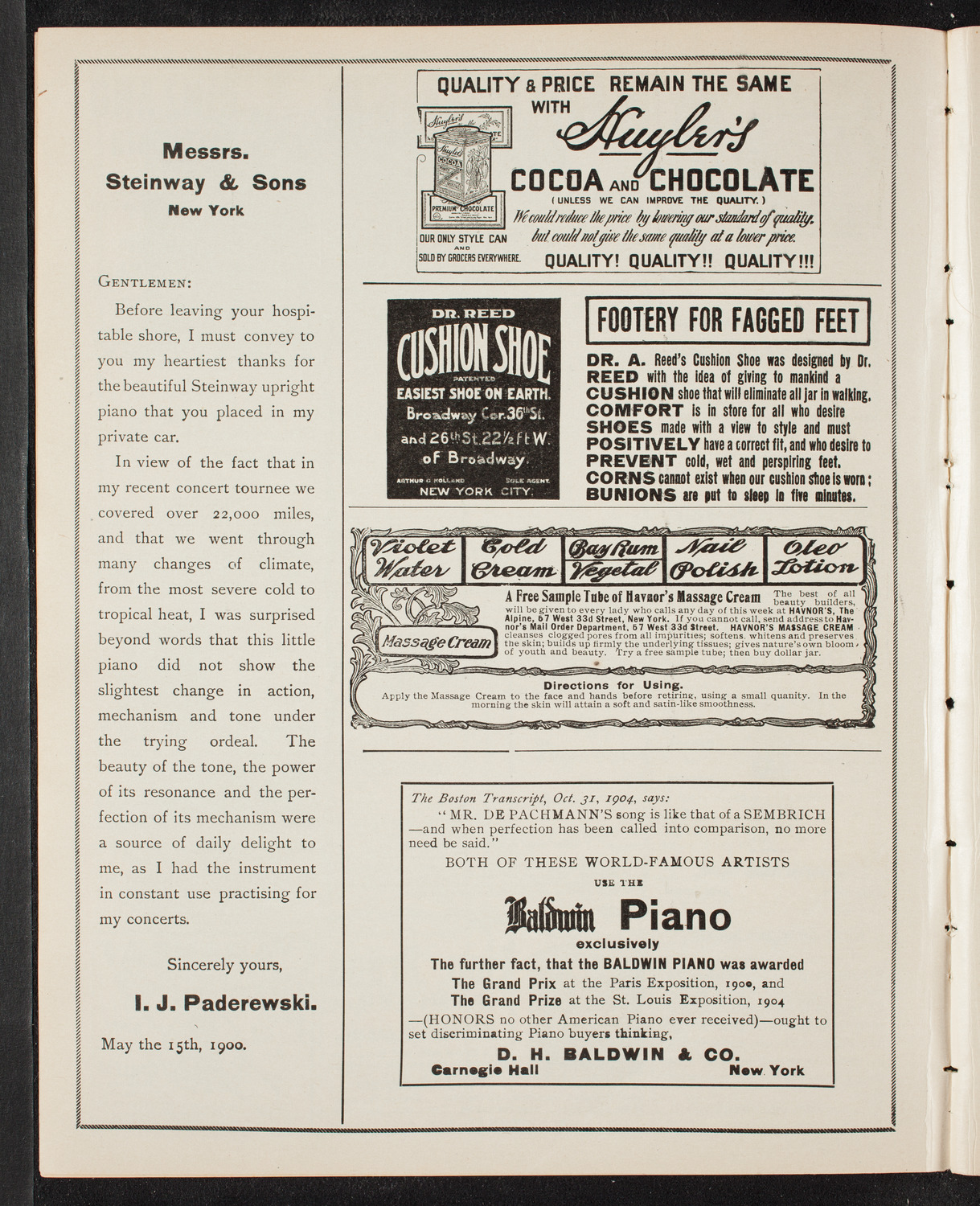 Meeting: German Catholic State Federation, May 28, 1905, program page 4