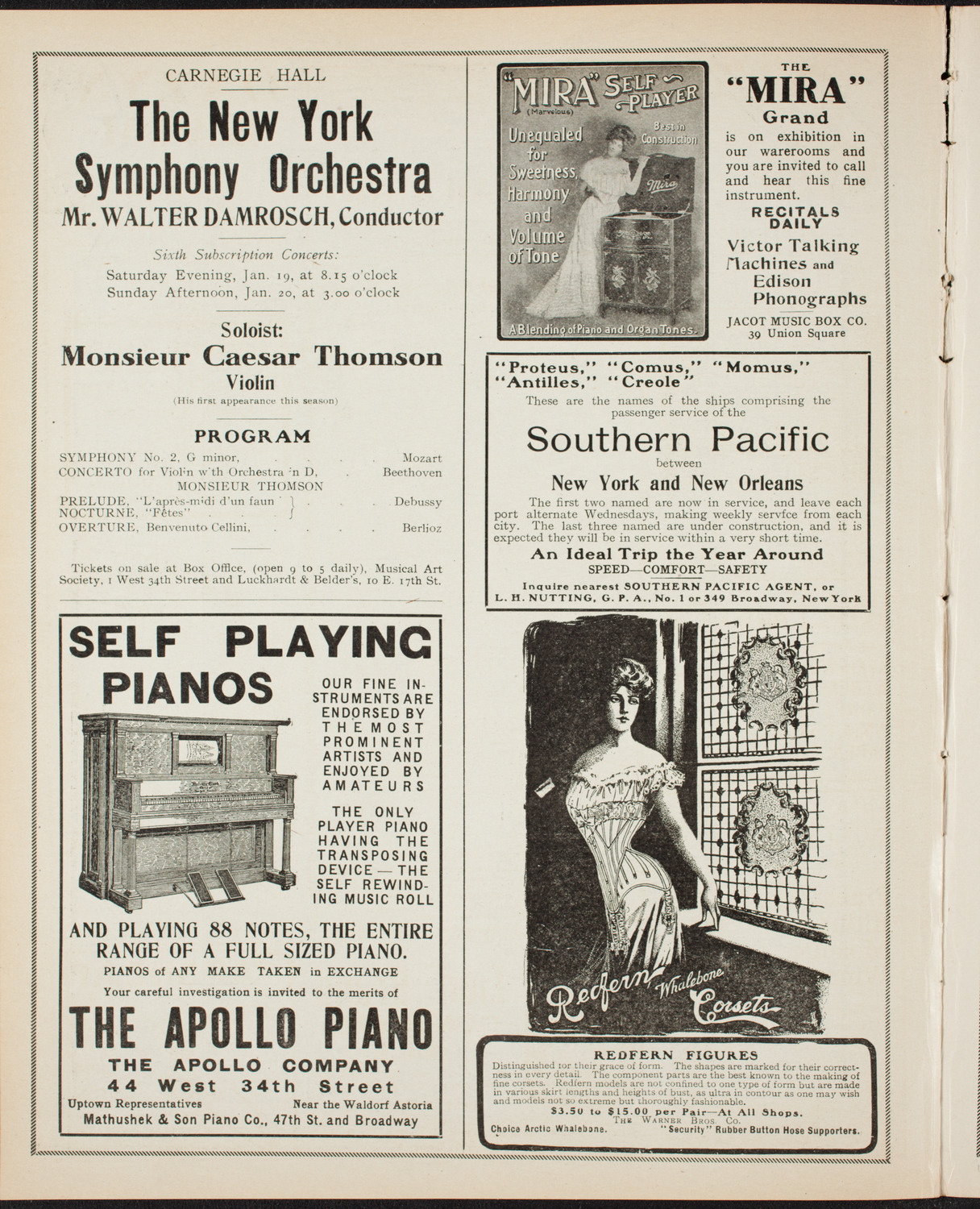 New York Symphony Orchestra, December 30, 1906, program page 2