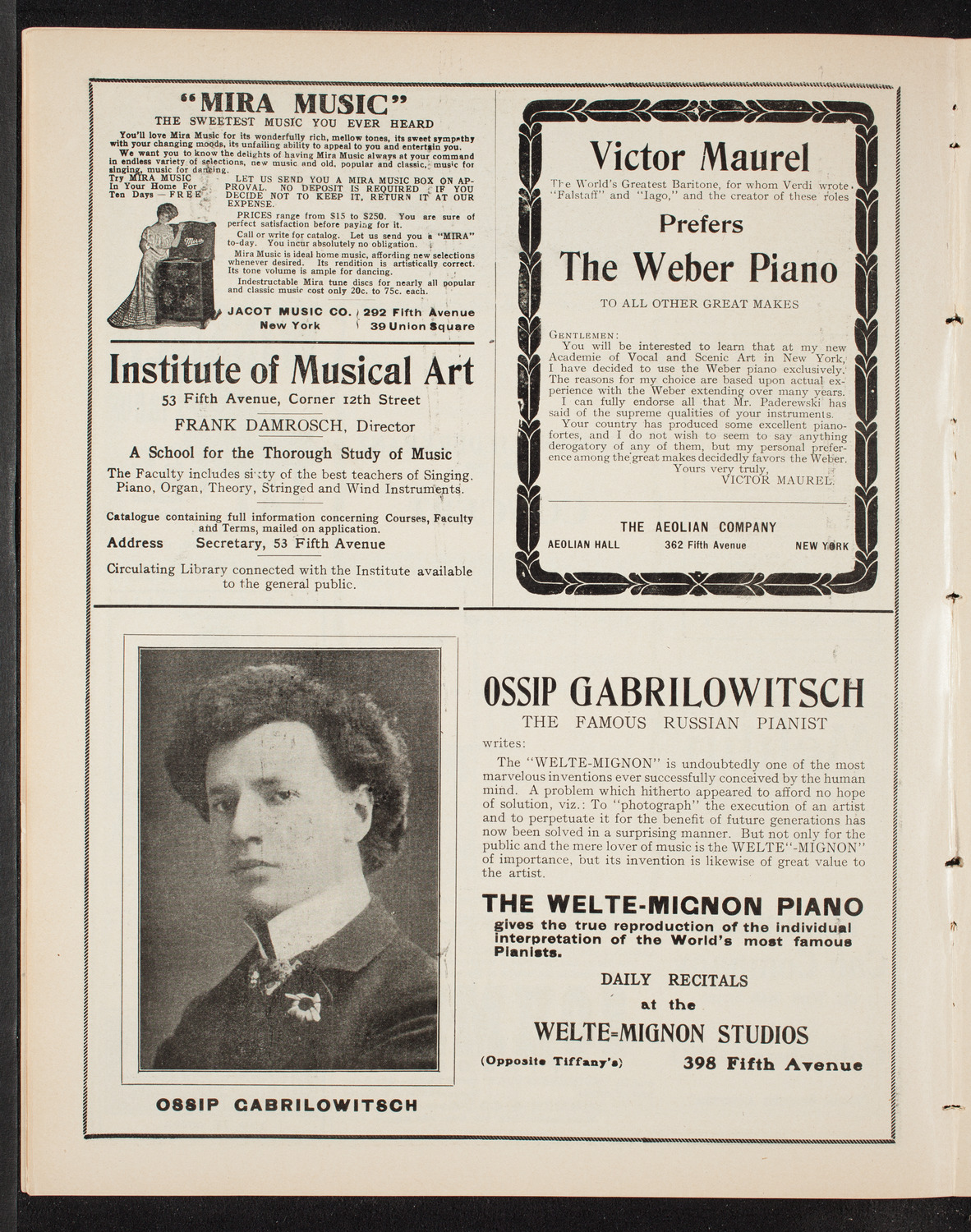 German Liederkranz, February 6, 1909, program page 6