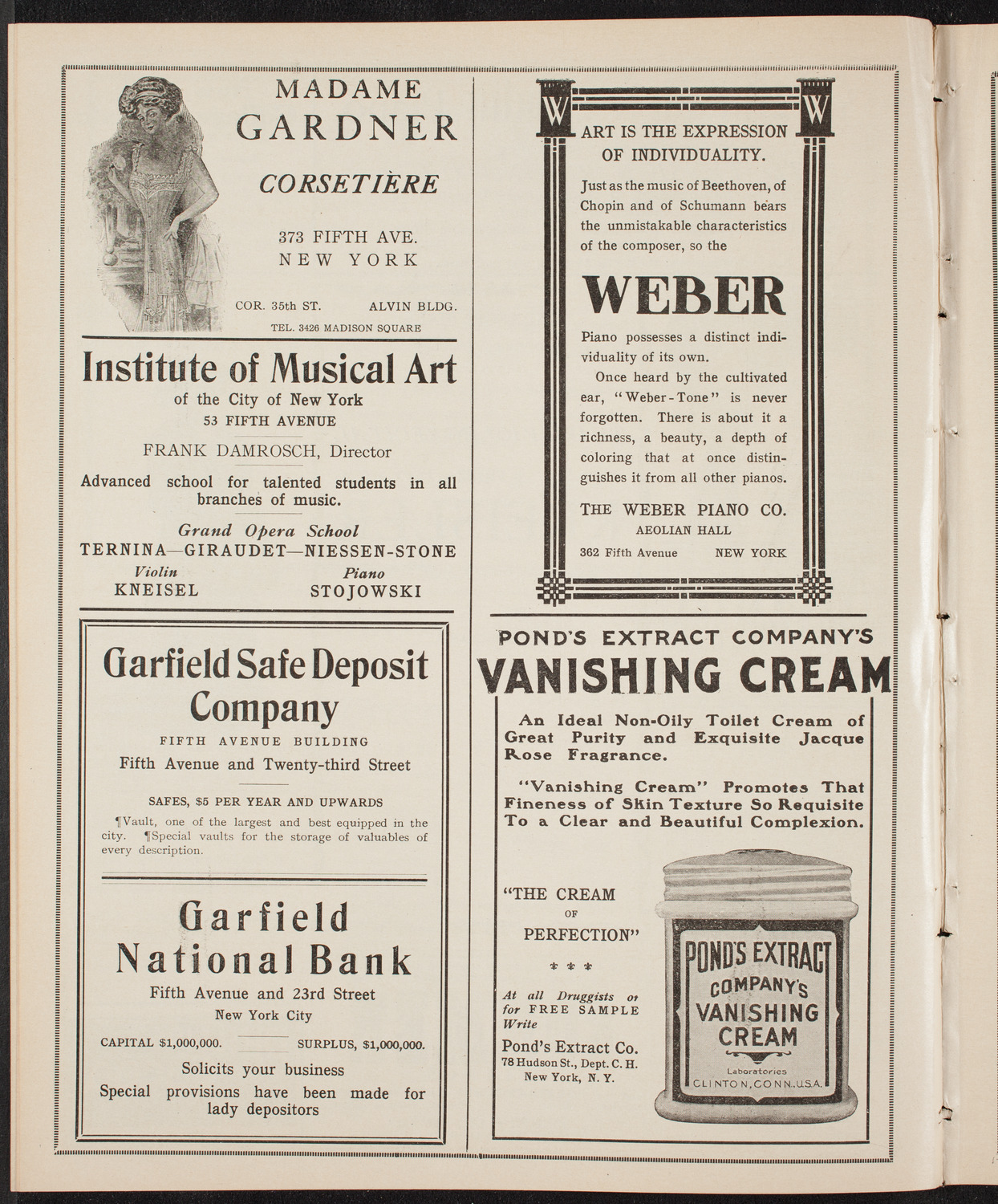 Fritz Kreisler, Violin, January 28, 1910, program page 6