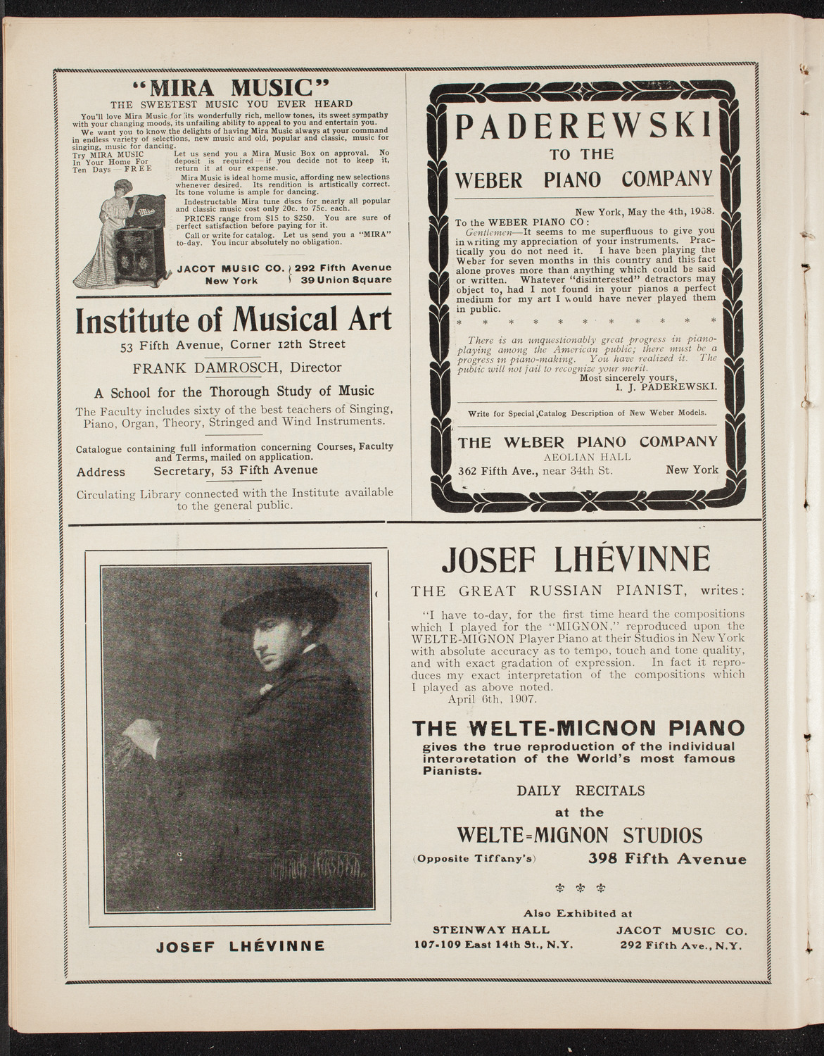 Benefit: National Republican College League, October 30, 1908, program page 6