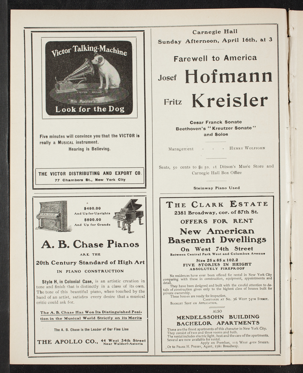 Russian Symphony Society of New York, April 1, 1905, program page 2