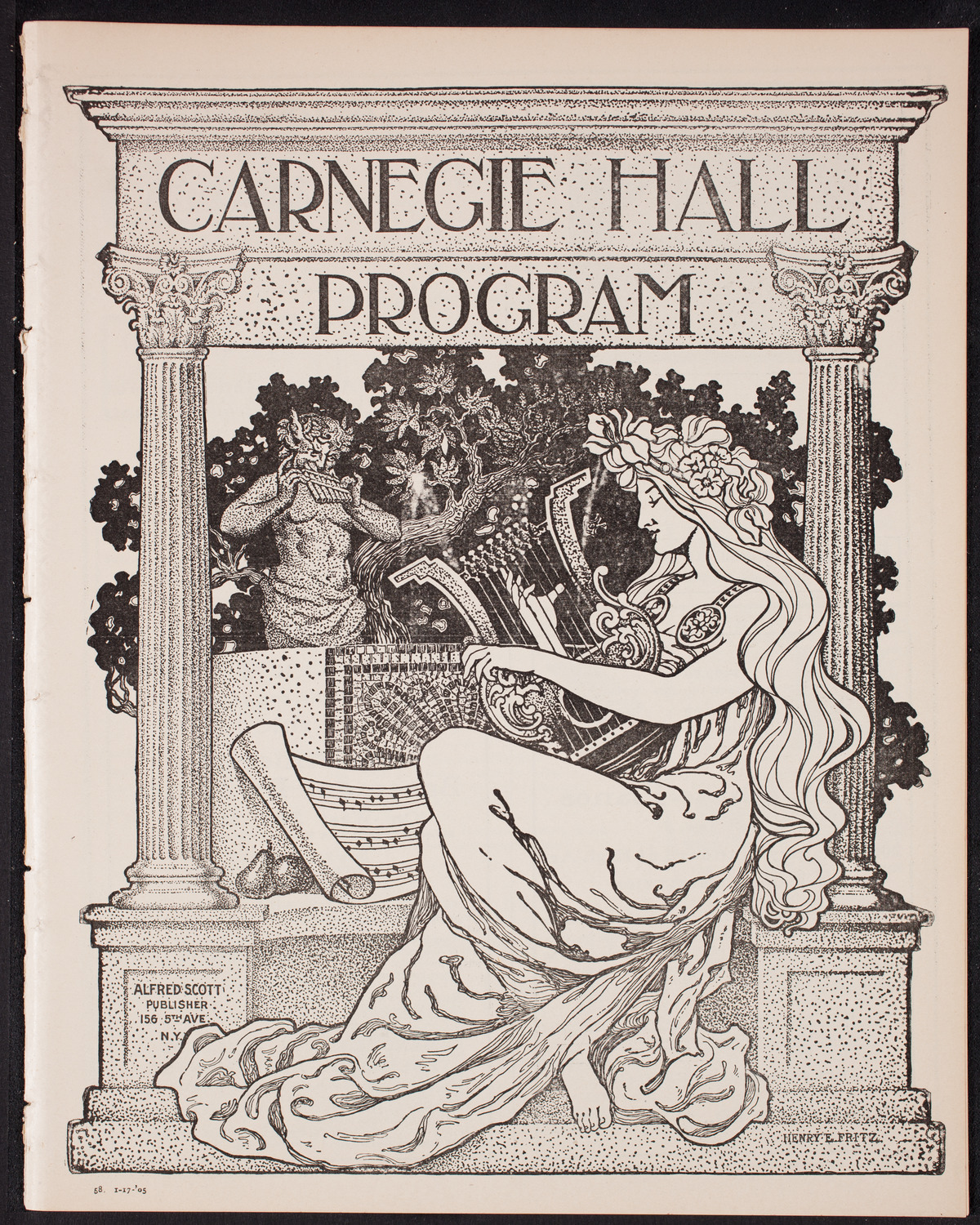 Franz von Vecsey, Violin, January 17, 1905, program page 1