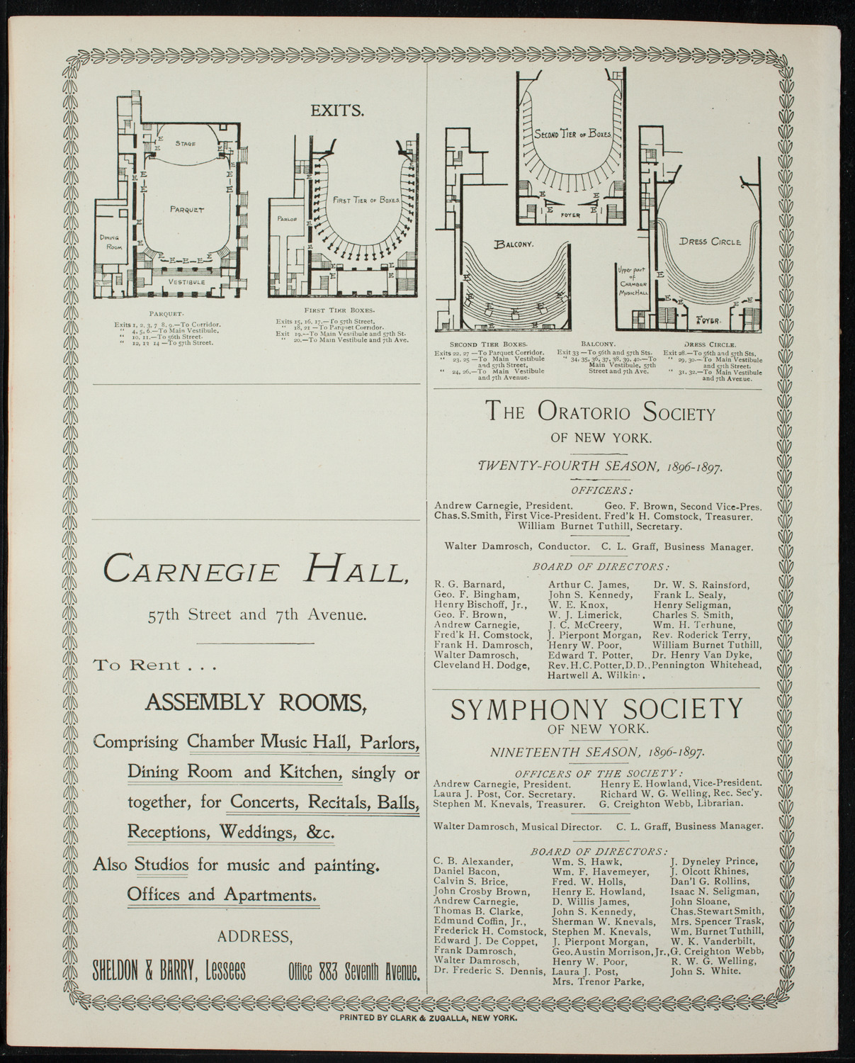 New York Philharmonic, November 14, 1896, program page 8