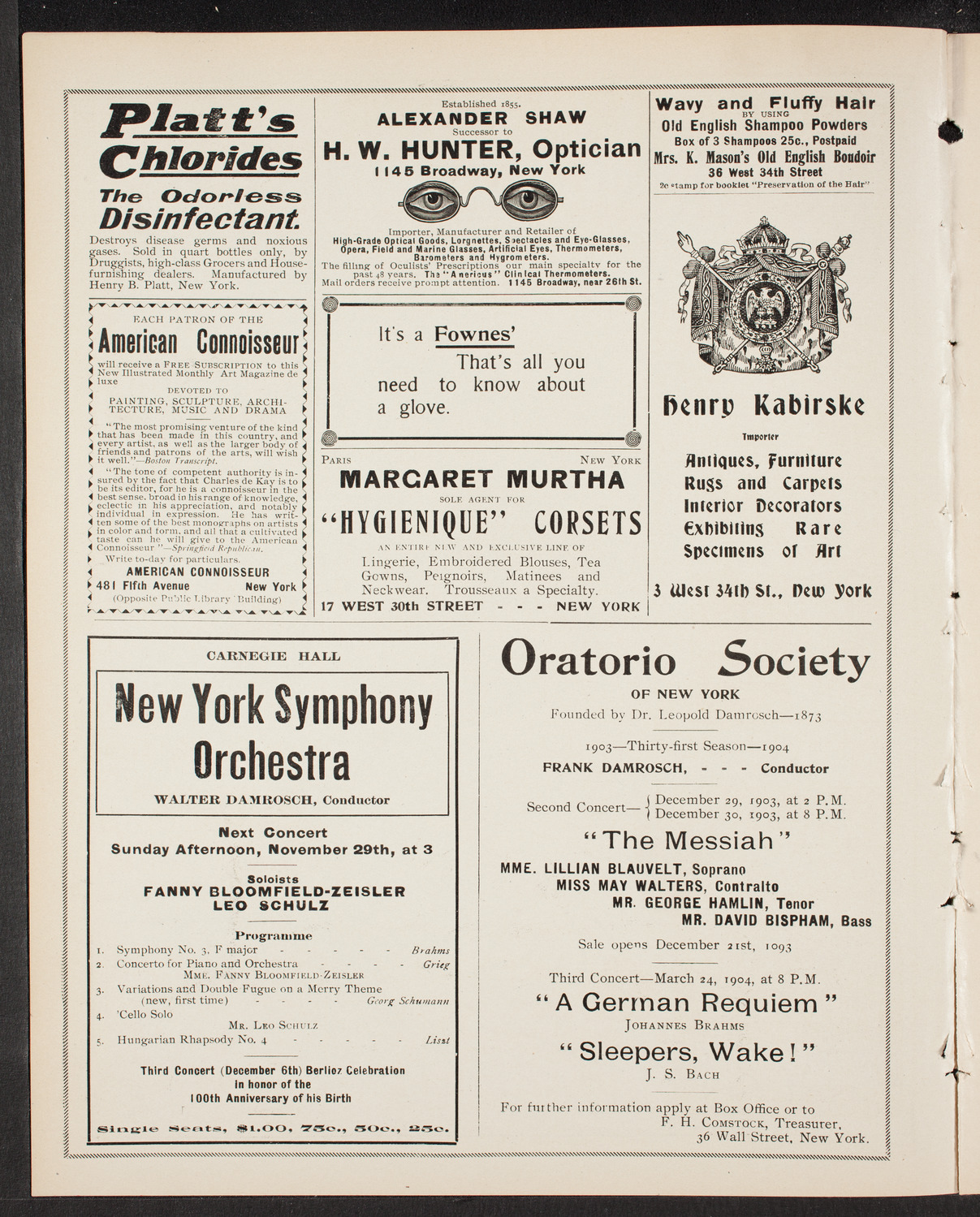 Symphony Concert for Young People, November 28, 1903, program page 2