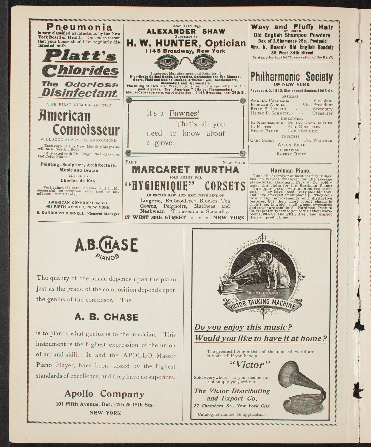 New York Philharmonic, March 5, 1904, program page 2