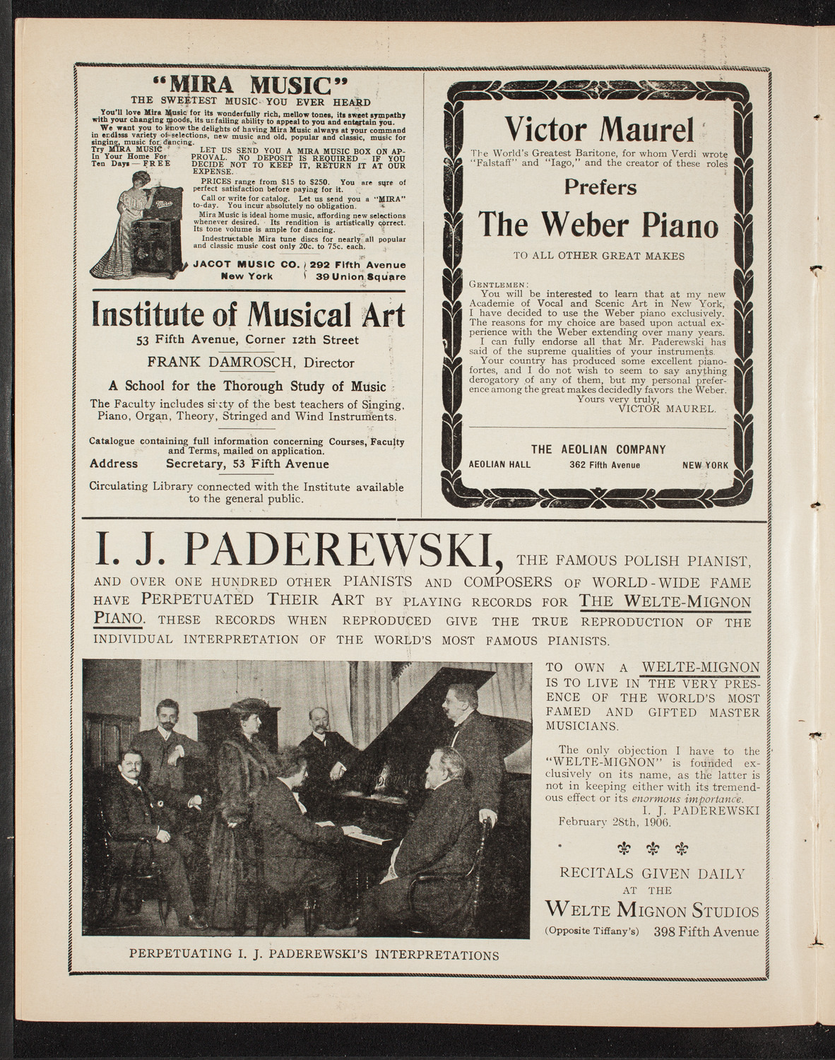 Tribute: Abraham Lincoln, February 12, 1909, program page 6