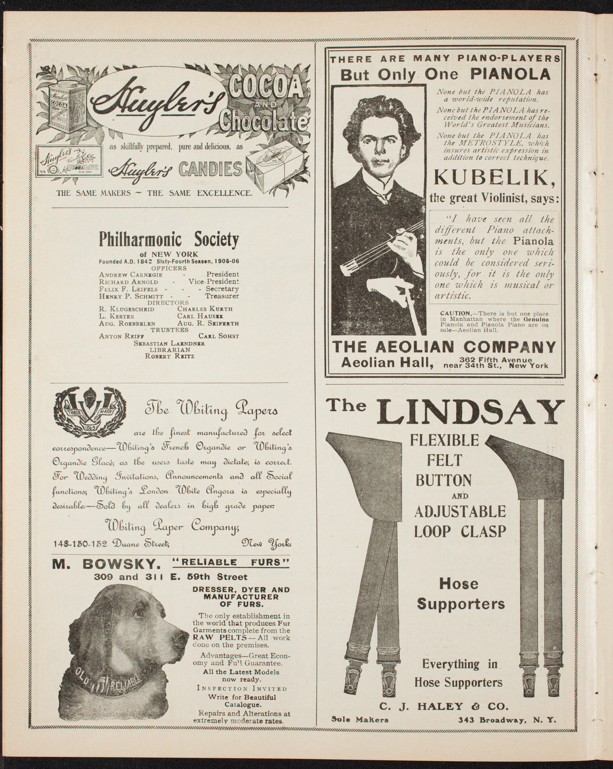 Elmendorf Lecture: Southern Italy, March 26, 1906, program page 6