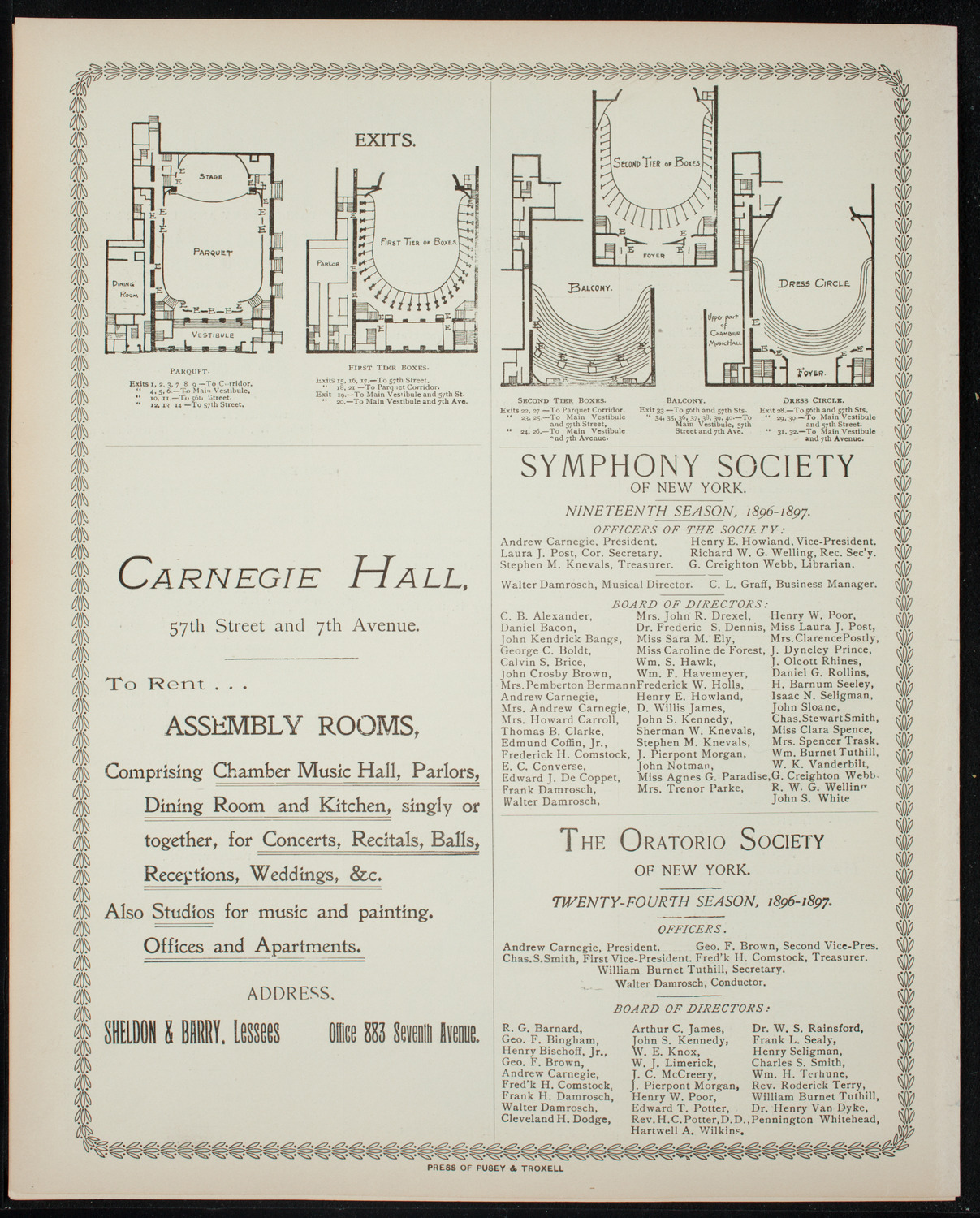 Graduation: New York University Medical Department, May 4, 1897, program page 8