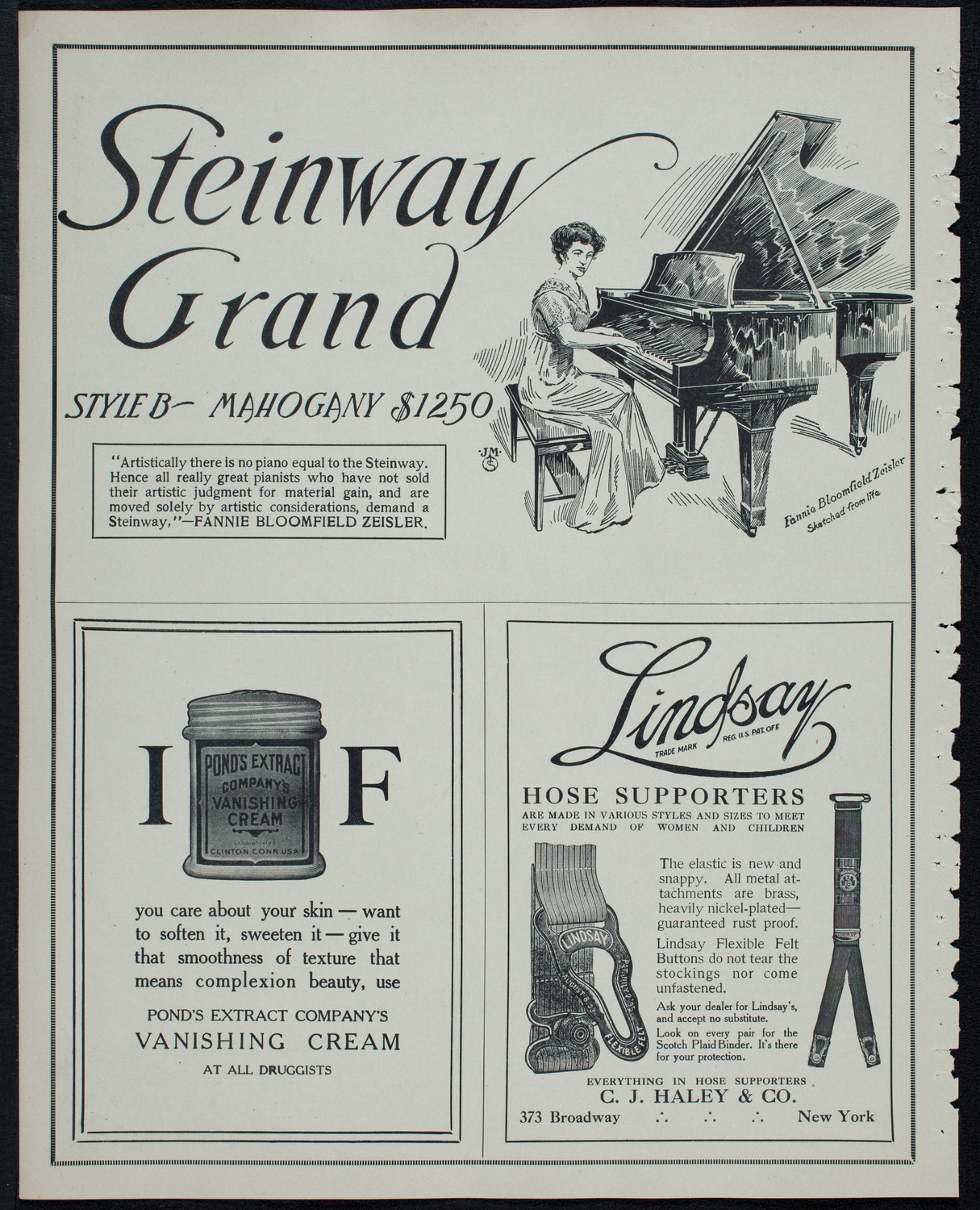 Graduation: Packard Commercial School, May 26, 1913, program page 4