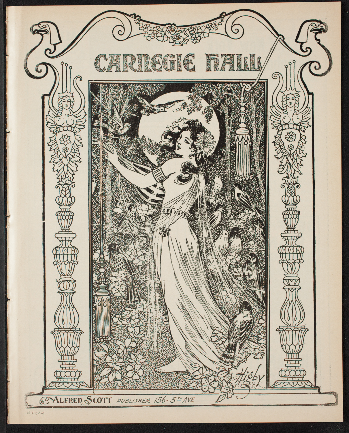 Elmendorf Lecture: England, February 17, 1907, program page 1