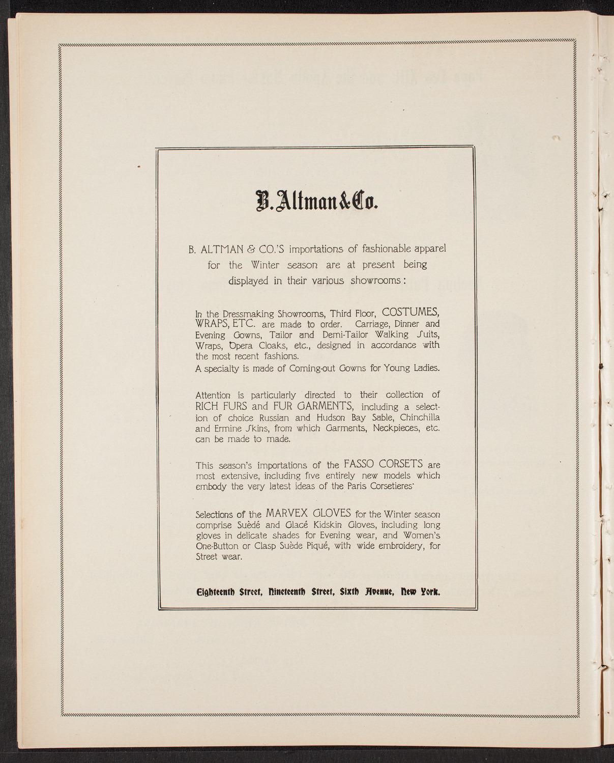 Adelina Patti, November 2, 1903, program page 12