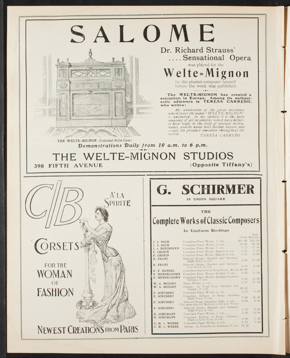 Volpe Symphony Society of New York, April 14, 1907, program page 8