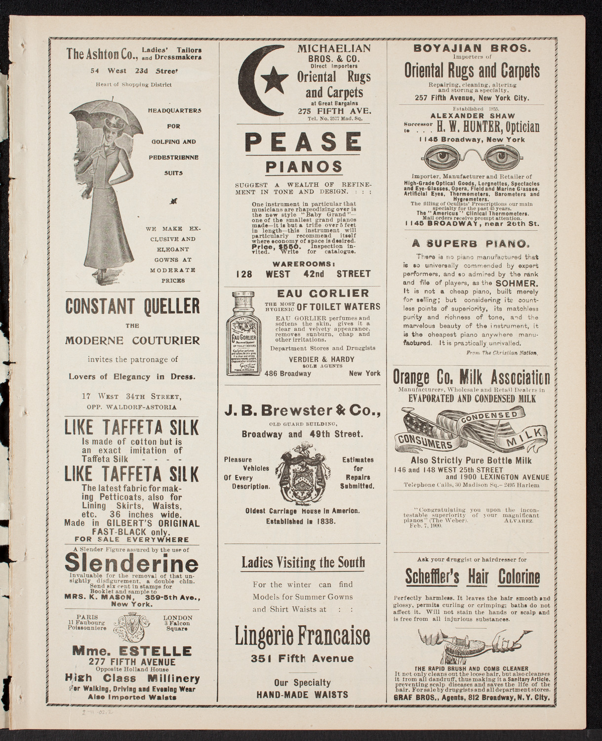 Benefit: Building Fund Buyers' Association of America, February 11, 1902, program page 3