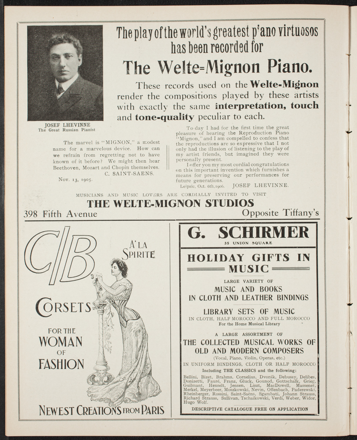 Boston Symphony Orchestra, December 6, 1906, program page 8