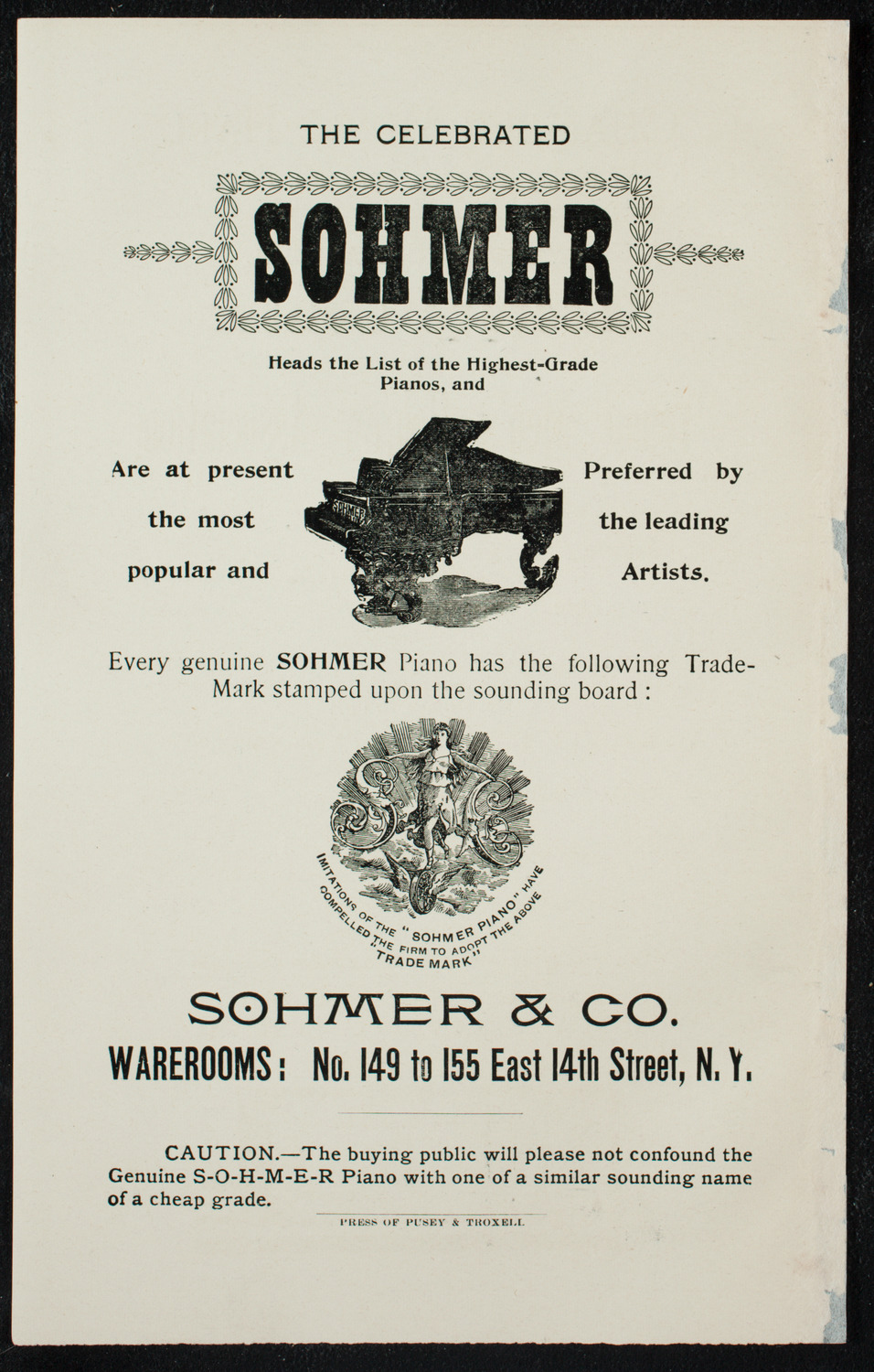 Lecture Course of the Young Men's Hebrew Association, April 6, 1897, program page 2