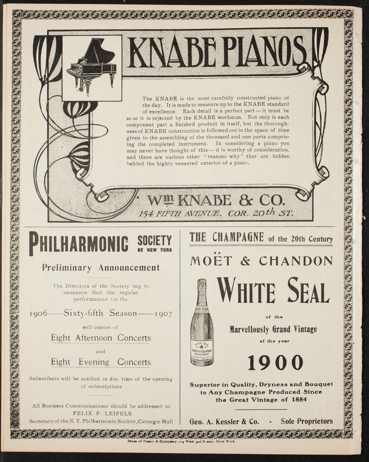 New York Philharmonic, March 23, 1906, program page 12