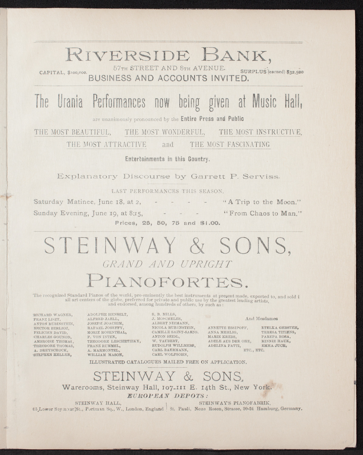 Society of the Sons of New York: Farewell Concert of Sisieretta Jones, the Black Patti, June 15, 1892, program page 4