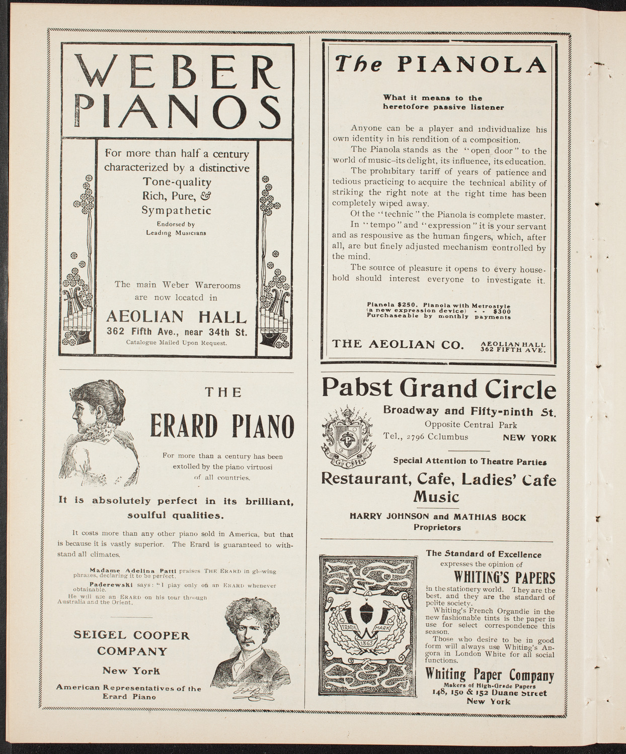 Oratorio Society of New York, February 9, 1904, program page 6