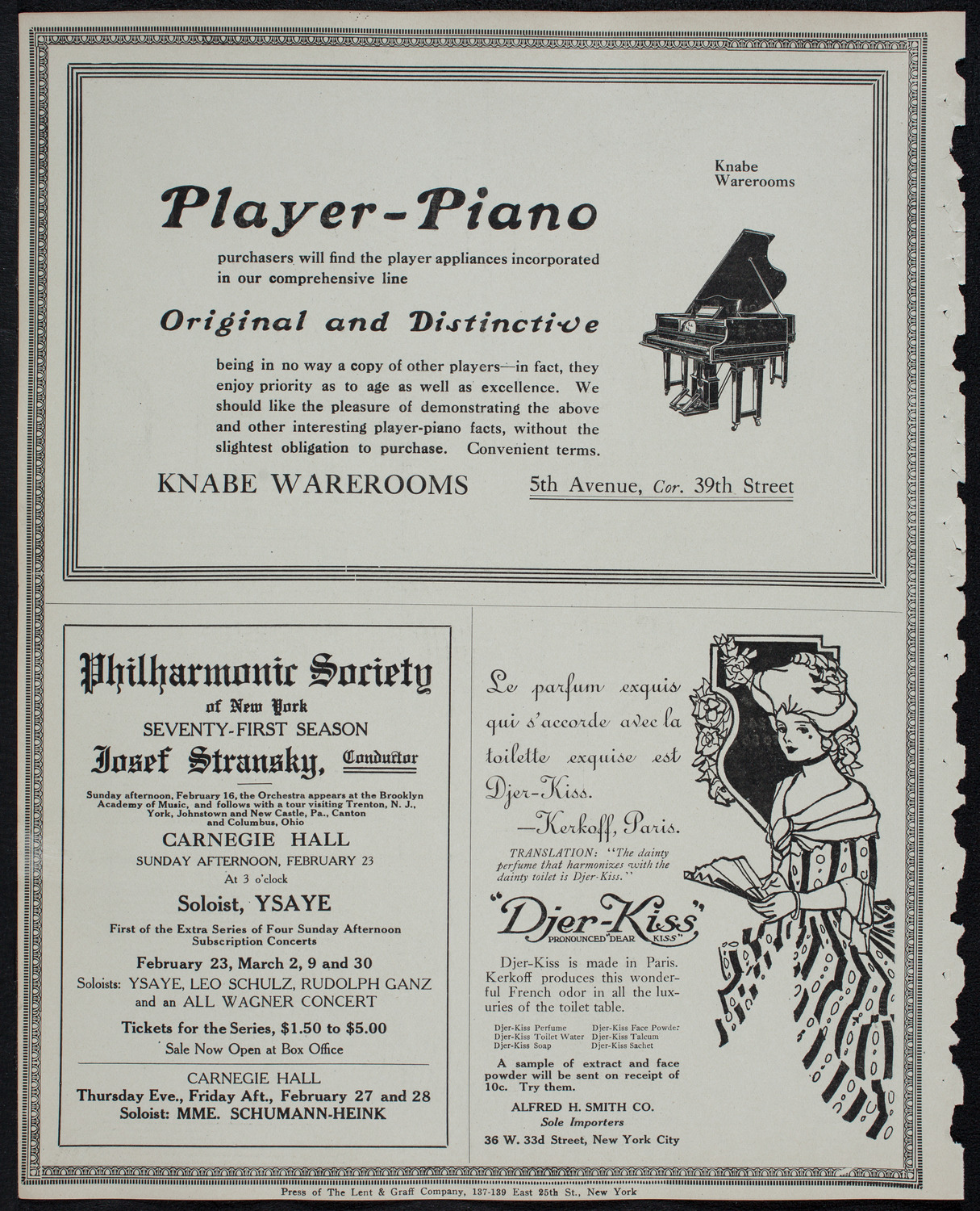 Volpe Symphony Society of New York, February 18, 1913, program page 12