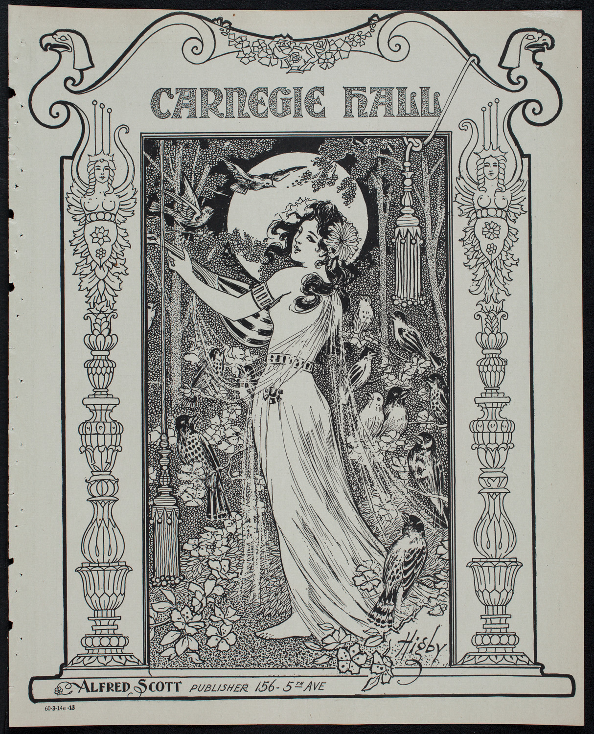 Russian Symphony Society of New York, March 14, 1913, program page 1