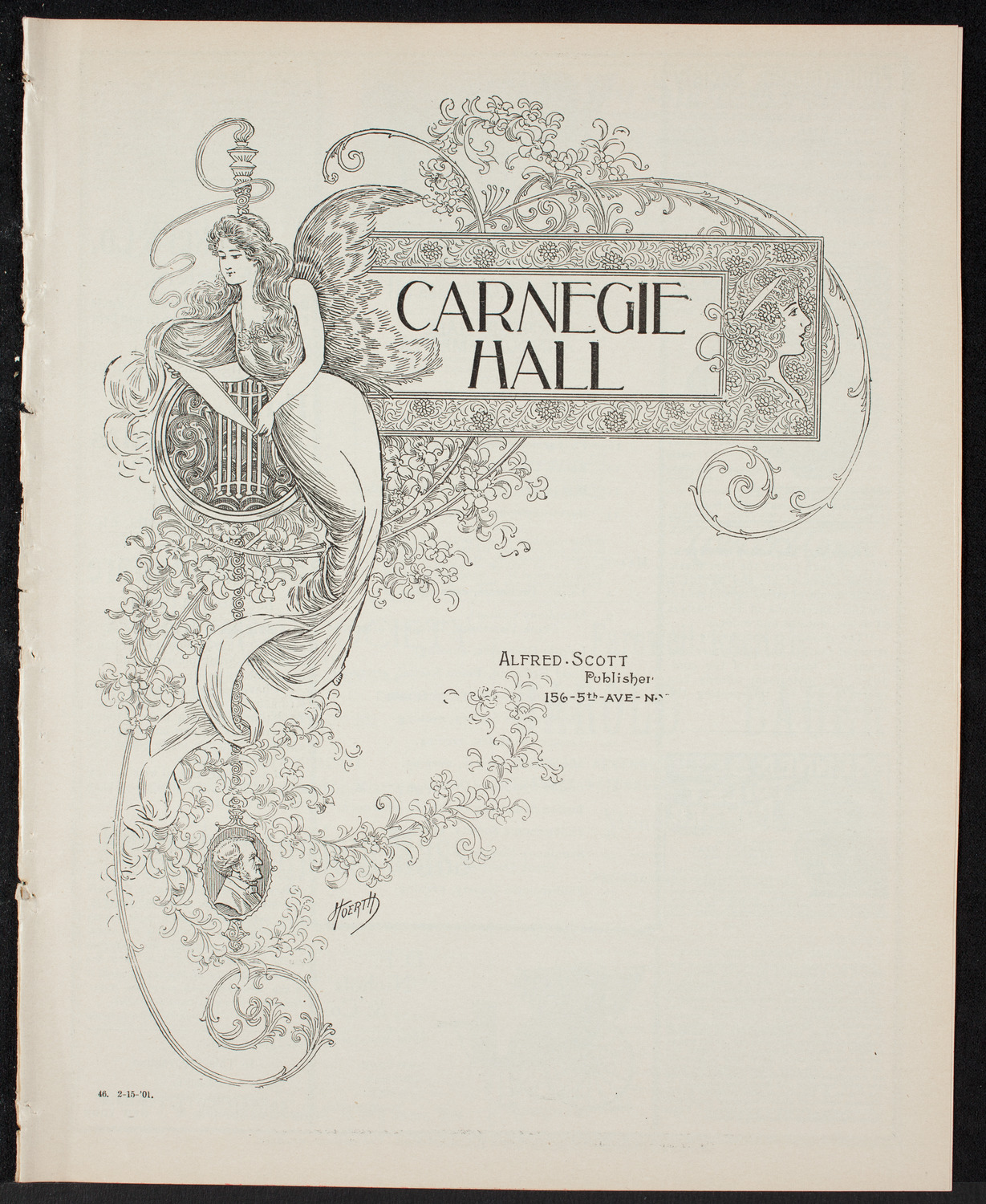 New York Philharmonic, February 15, 1901, program page 1