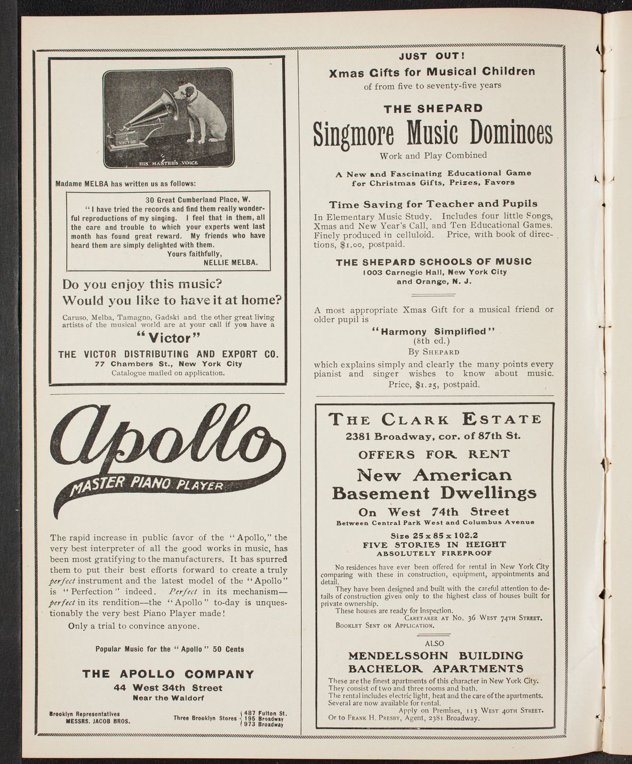 Vladimir de Pachmann, Piano, December 6, 1904, program page 2